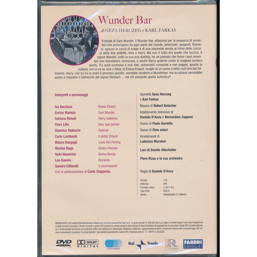 EBOND Wunder Bar - Le Grandi Operette [Rai Trade,Fabbri Editori] DVD DB678425
