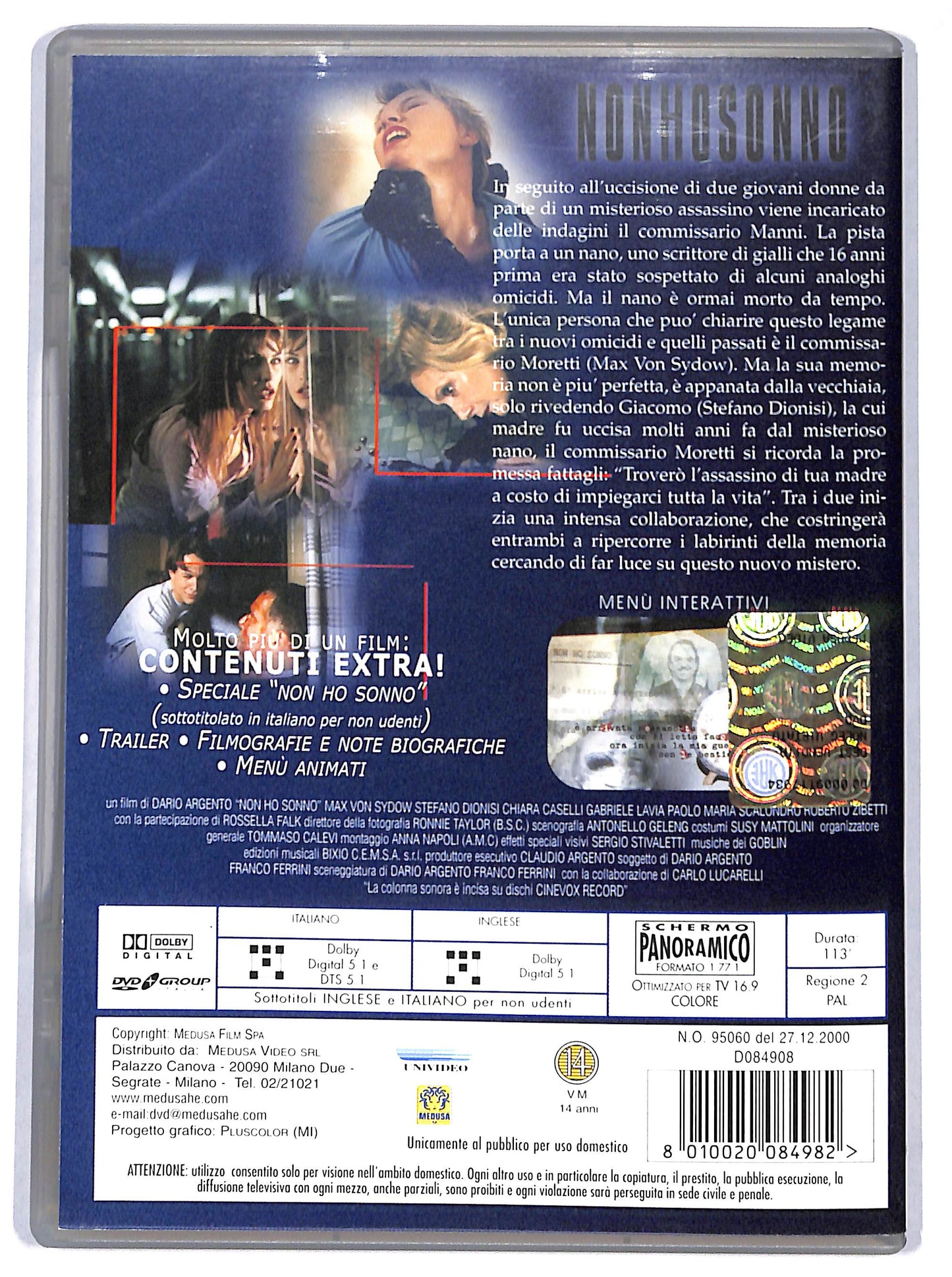 EBOND non ho sonno DVD DB678454