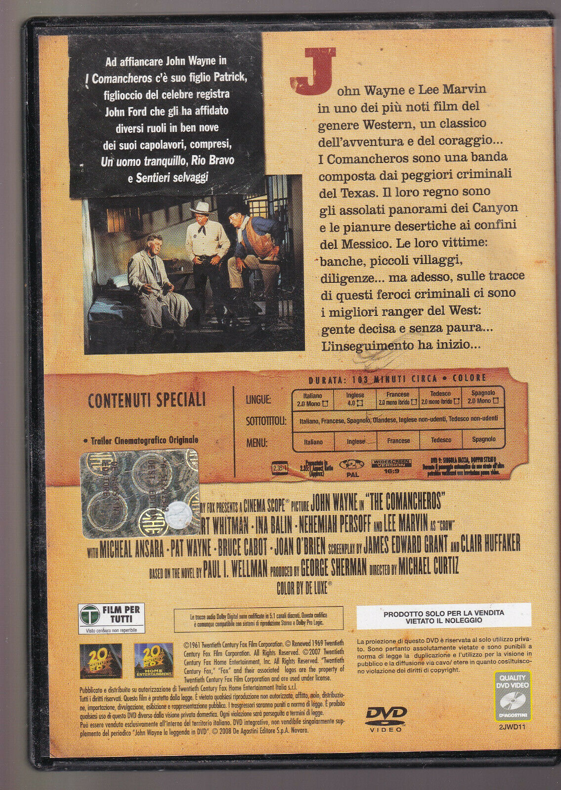 EBOND i Comancheros Editoriale DVD DB678712