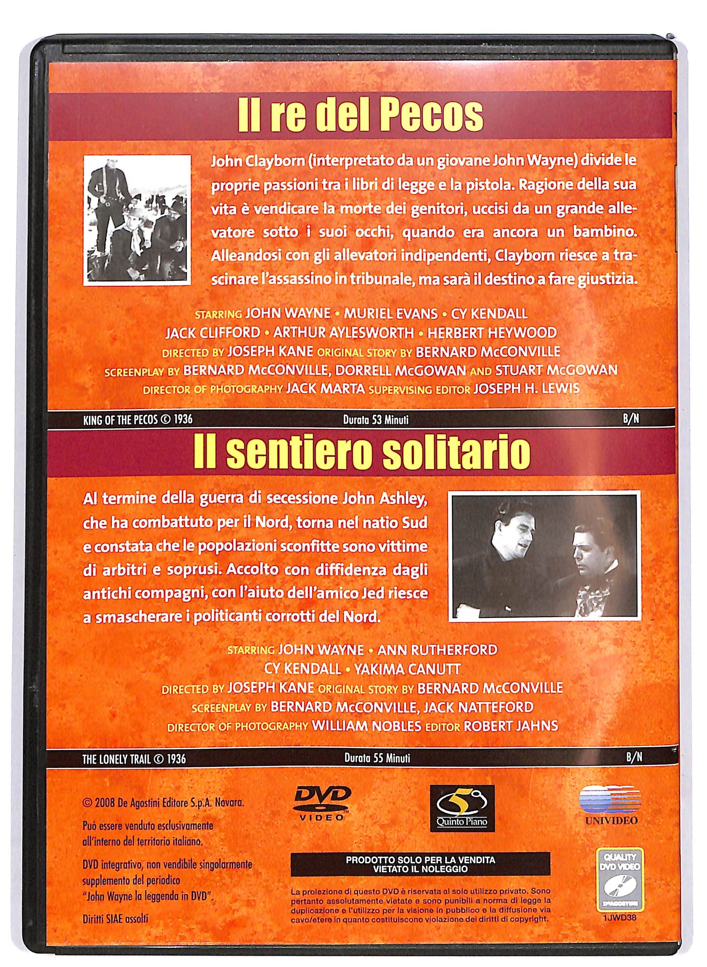 EBOND Il re dei Pecos - Il Sentiero Solitario EDITORIALE DVD DB678715