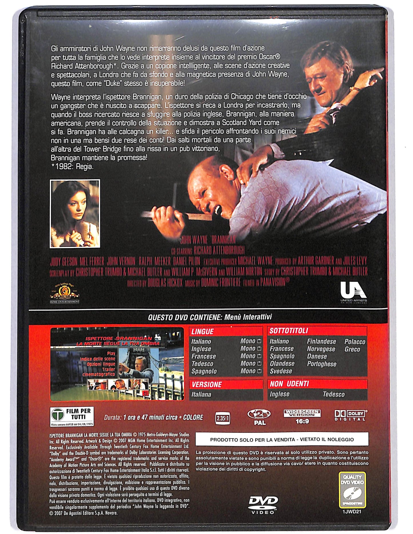 EBOND Ispettore Brannigan, la morte segue la tua ombra EDITORIALE DVD DB678720