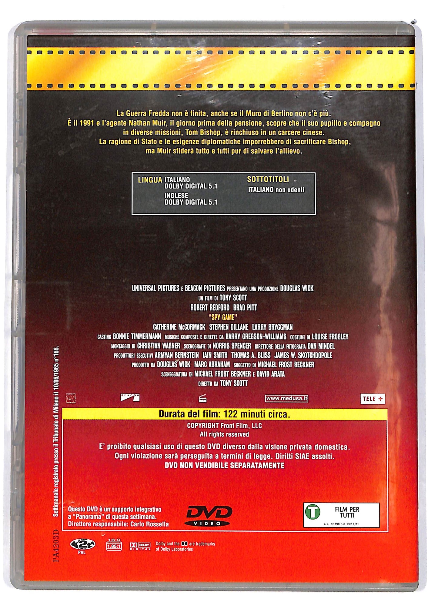 EBOND Spy Game EDITORIALE DVD DB678933