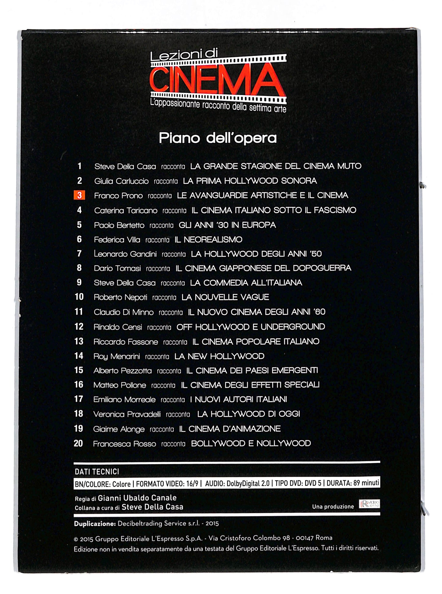 EBOND Le avanguardie artistiche e il cinema vol 3 EDITORIALE DVD DB679421