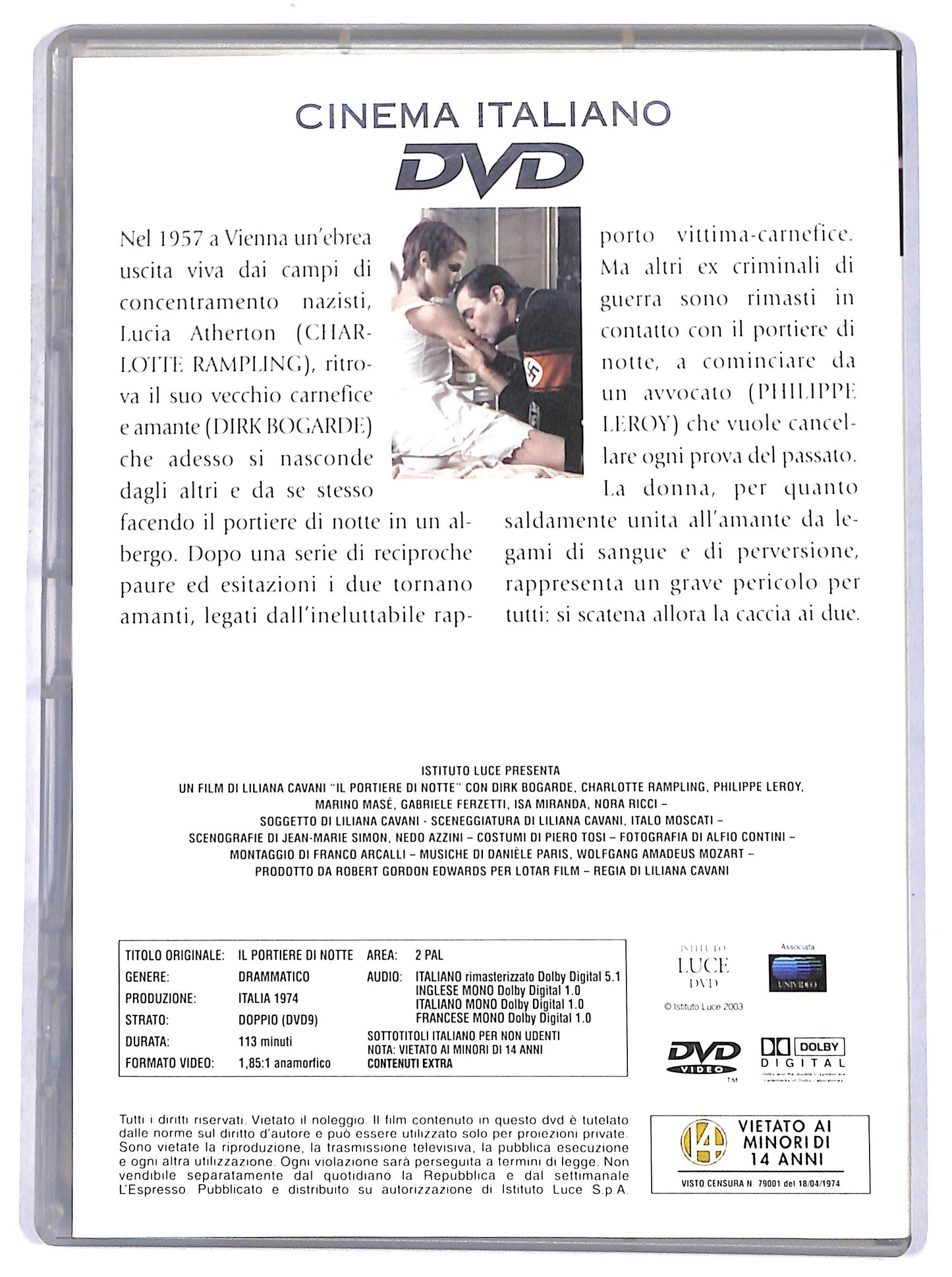 EBOND Il portiere di notte EDITORIALE DVD DB679833