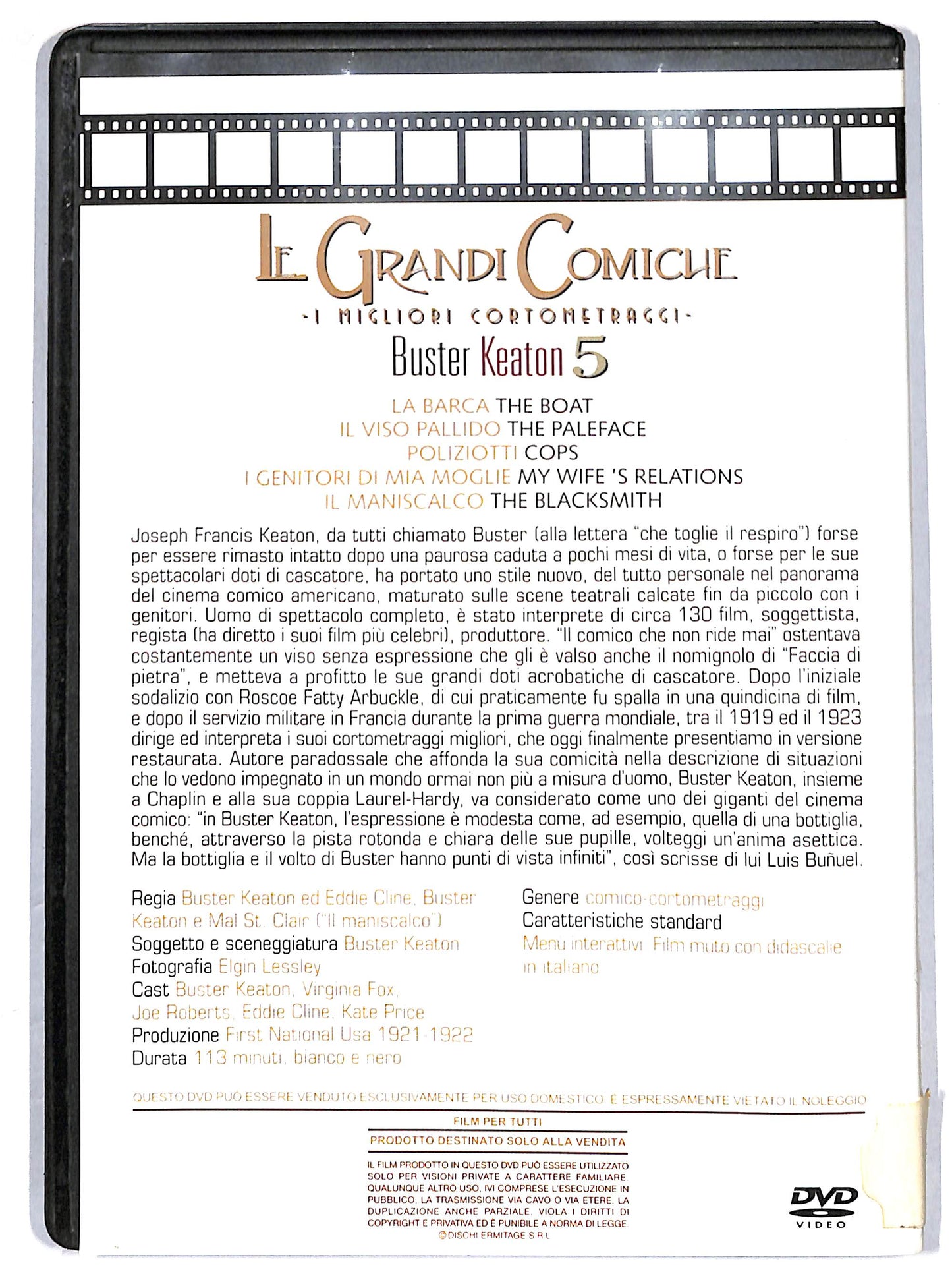 EBOND buster keaton 5 - EDITORIALE DVD DB679839