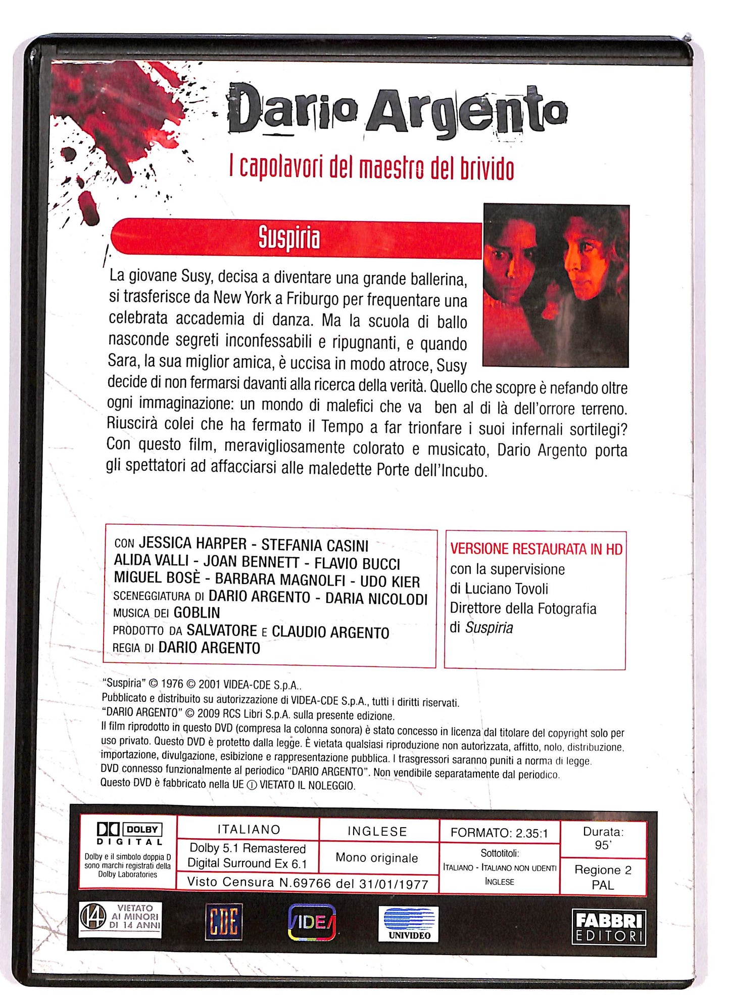 EBOND Suspiria EDITORIALE DVD DB679848