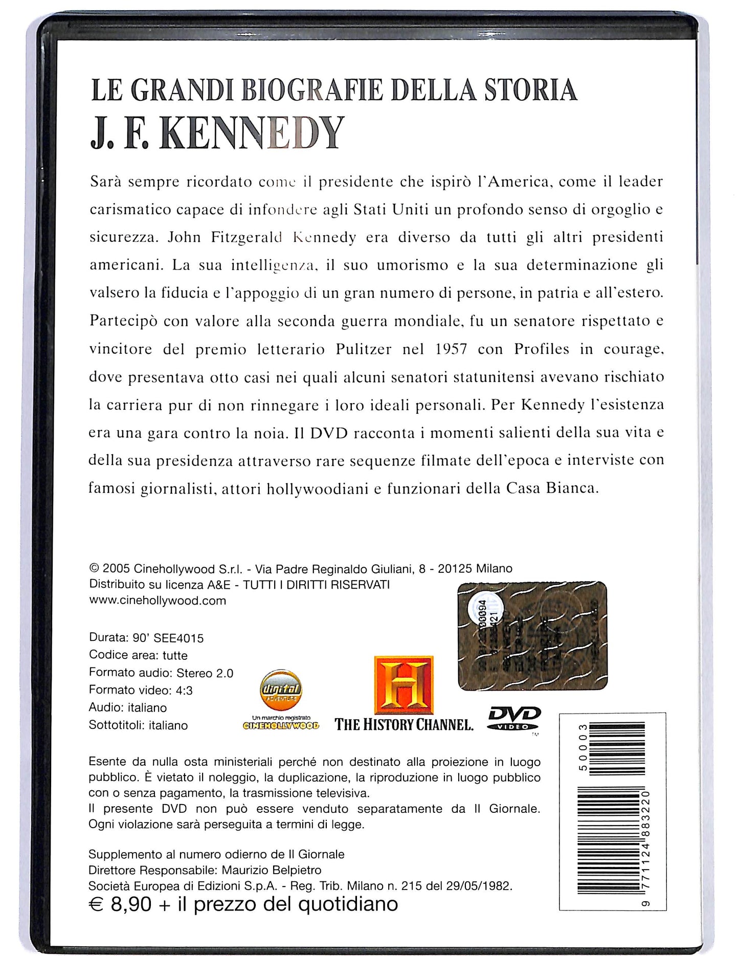 EBOND J.F. Kennedy vol.3 EDITORIALE DVD DB679850