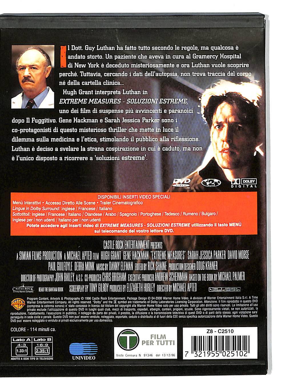EBOND Extreme measures - Soluzioni estreme DVD DB679908