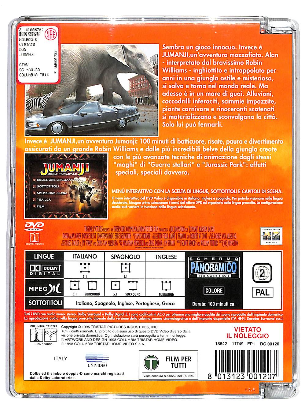 EBOND Jumanji SJB DVD DB679917