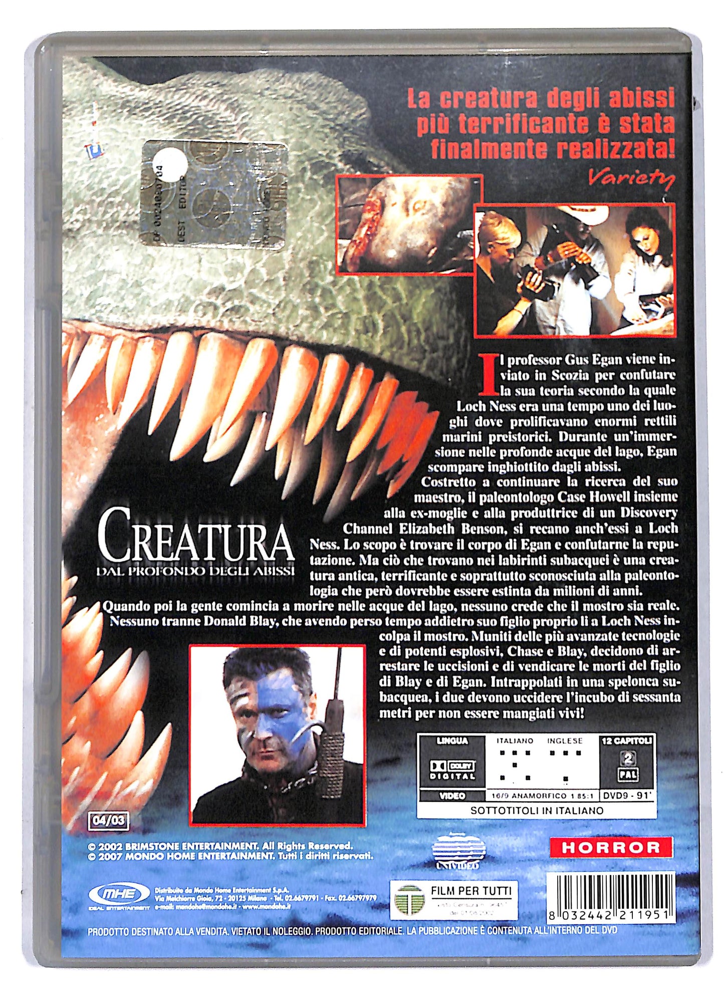 EBOND Creatura Dal profondo degli abissi DVD DB679921