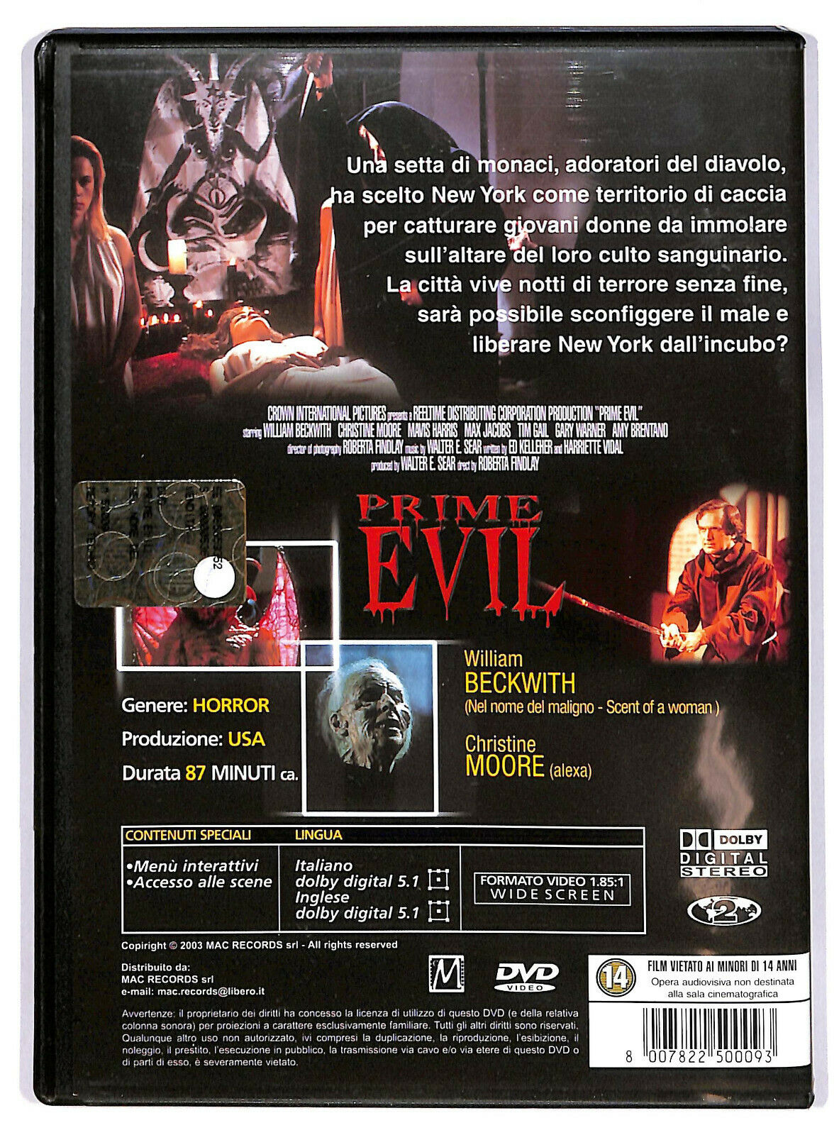 EBOND Prime Evil DVD DB679924