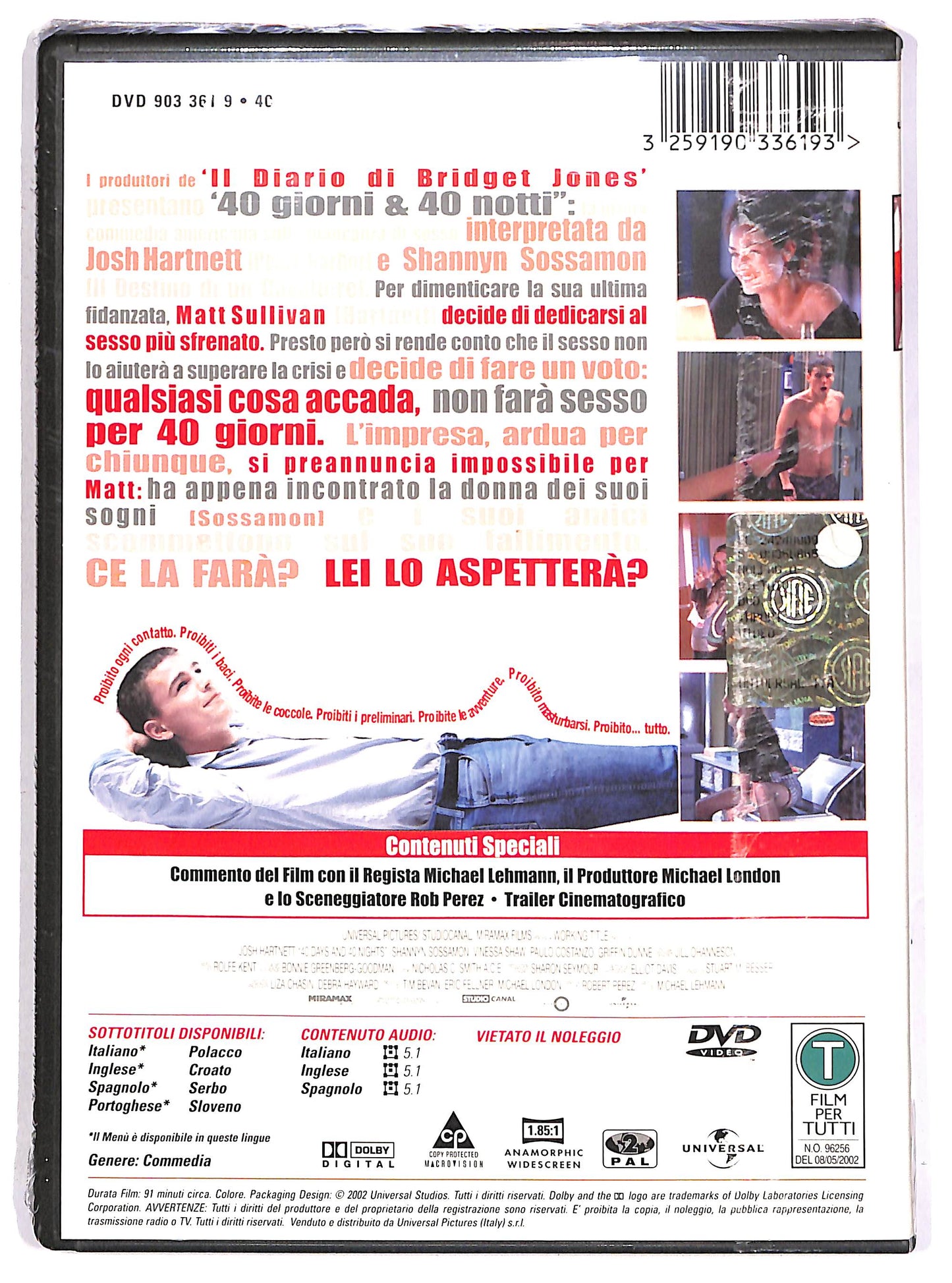 EBOND 40 giorni & 40 notti DVD DB679935