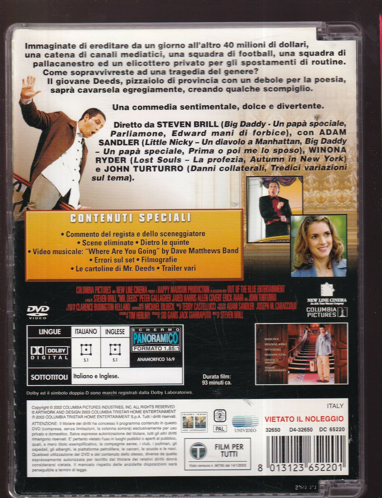 EBOND Mr Deeds Sjb DVD DB679945