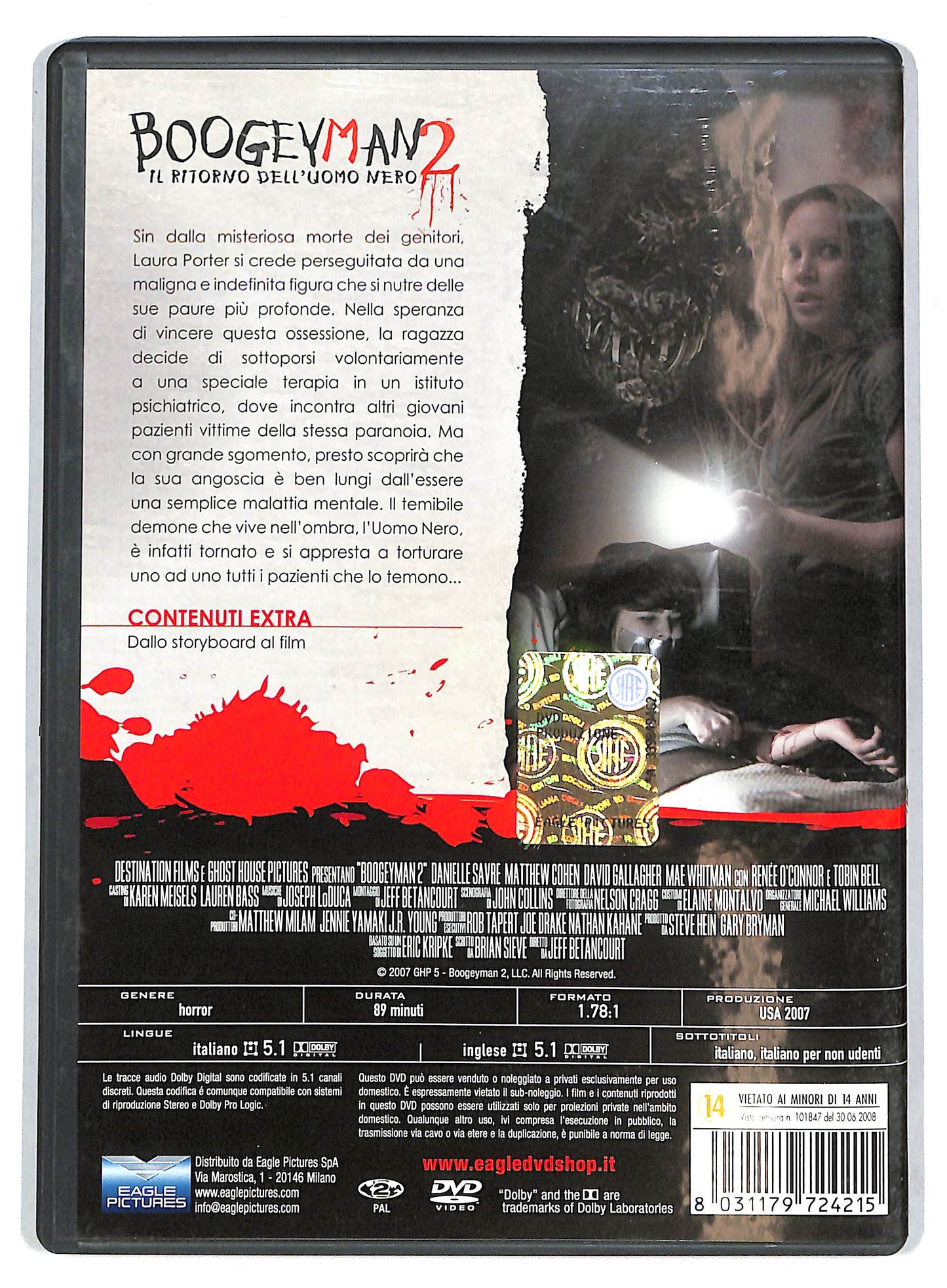 EBOND boogeyman 2 - il ritorno dell'uomo nero NOLEGGIO DVD DB680102