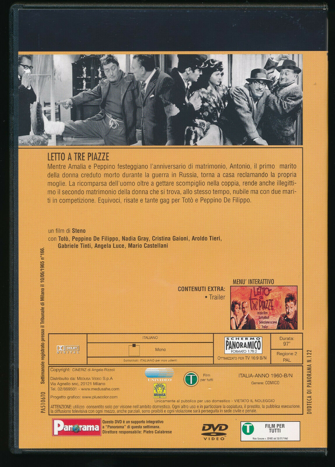 EBOND Toto Collection Letto a Tre Piazze Editoriale D261011 DVD DB680208