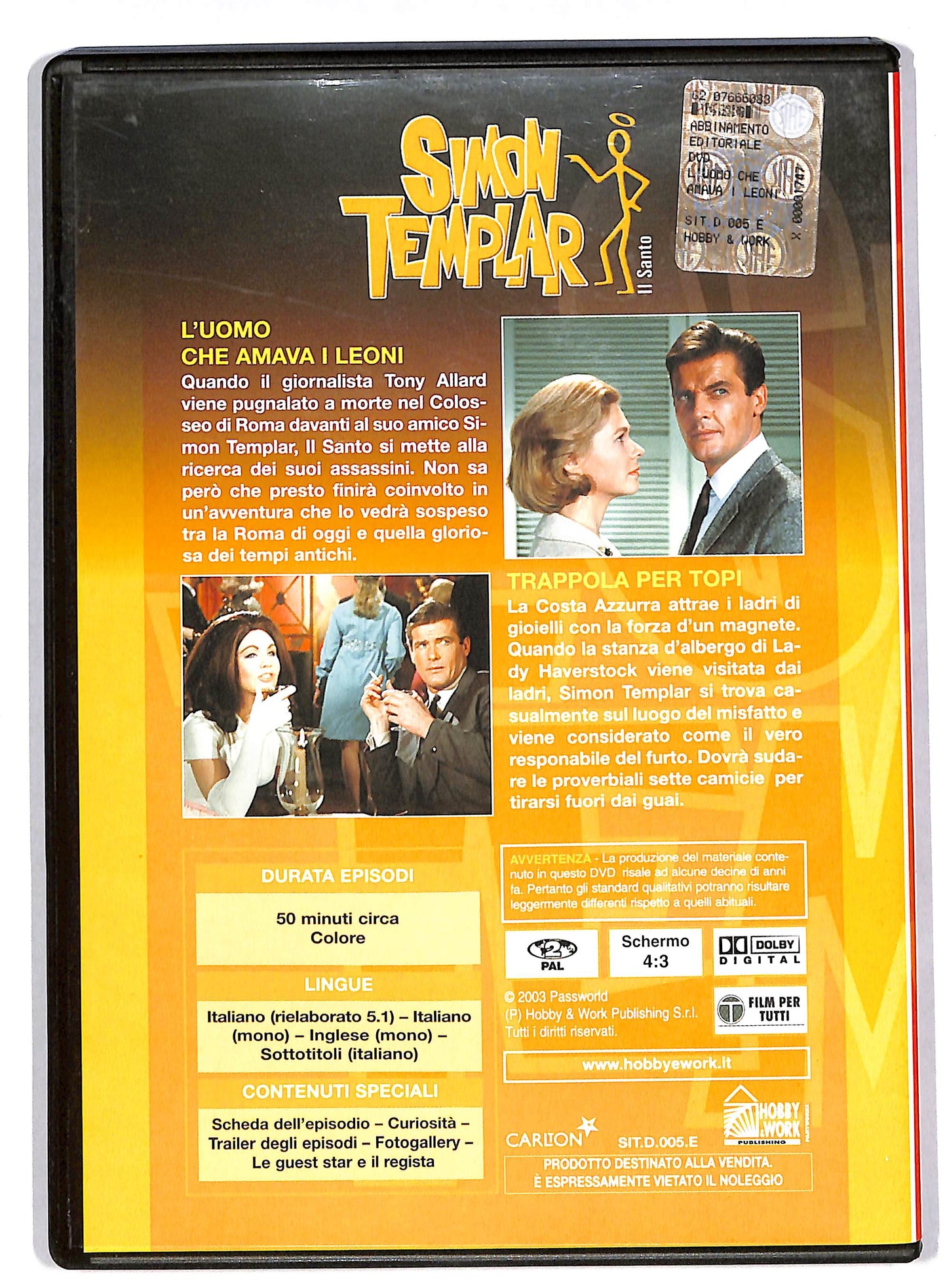 EBOND Simon Templar - Il Santo Volume 5 EDITORIALE DVD DB680265