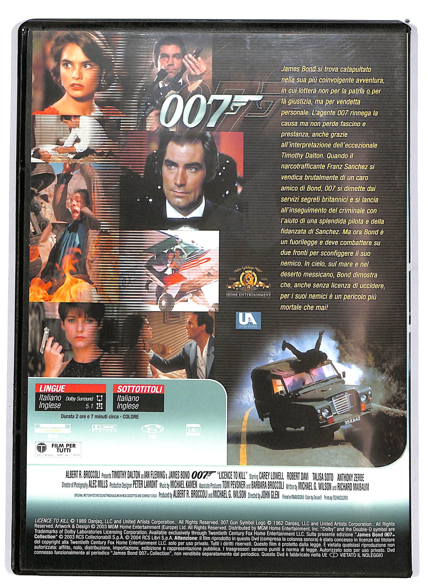 EBOND 007 - Vendetta privata EDITORIALE DVD DB680307
