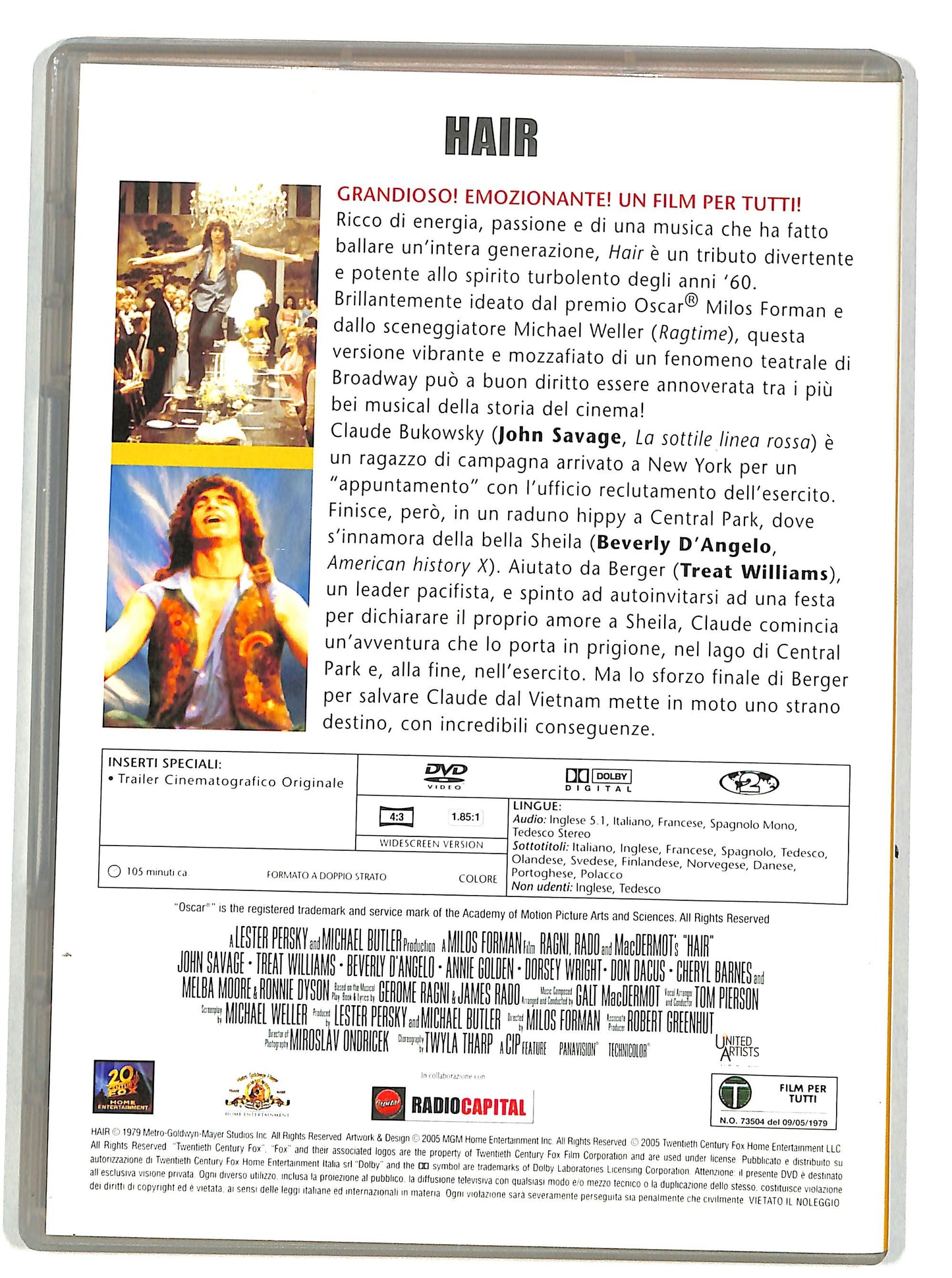 EBOND Hair (film) EDITORIALE DVD DB680322