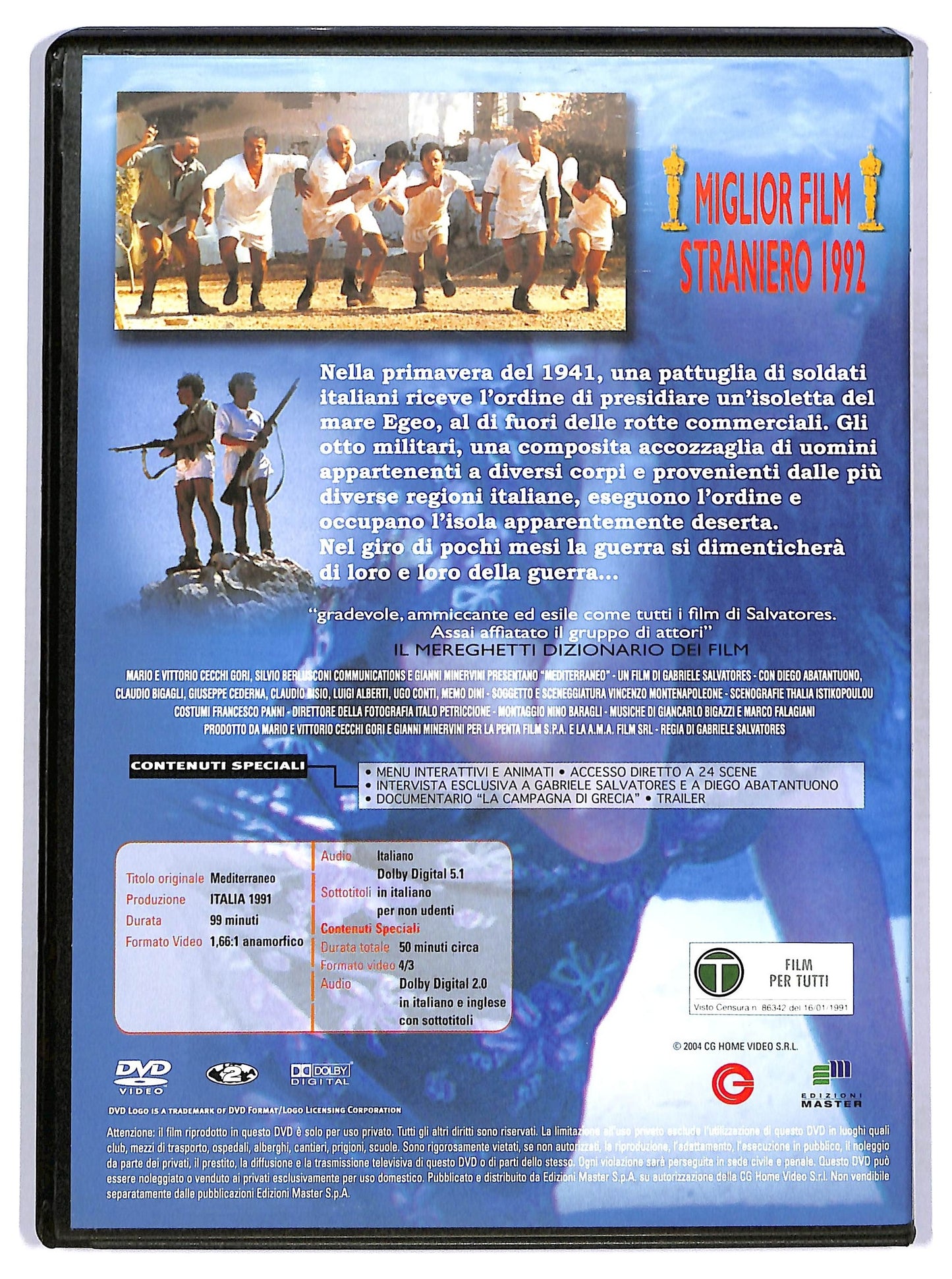 EBOND Mediterraneo - abantuomo collection EDITORIALE DVD DB680605