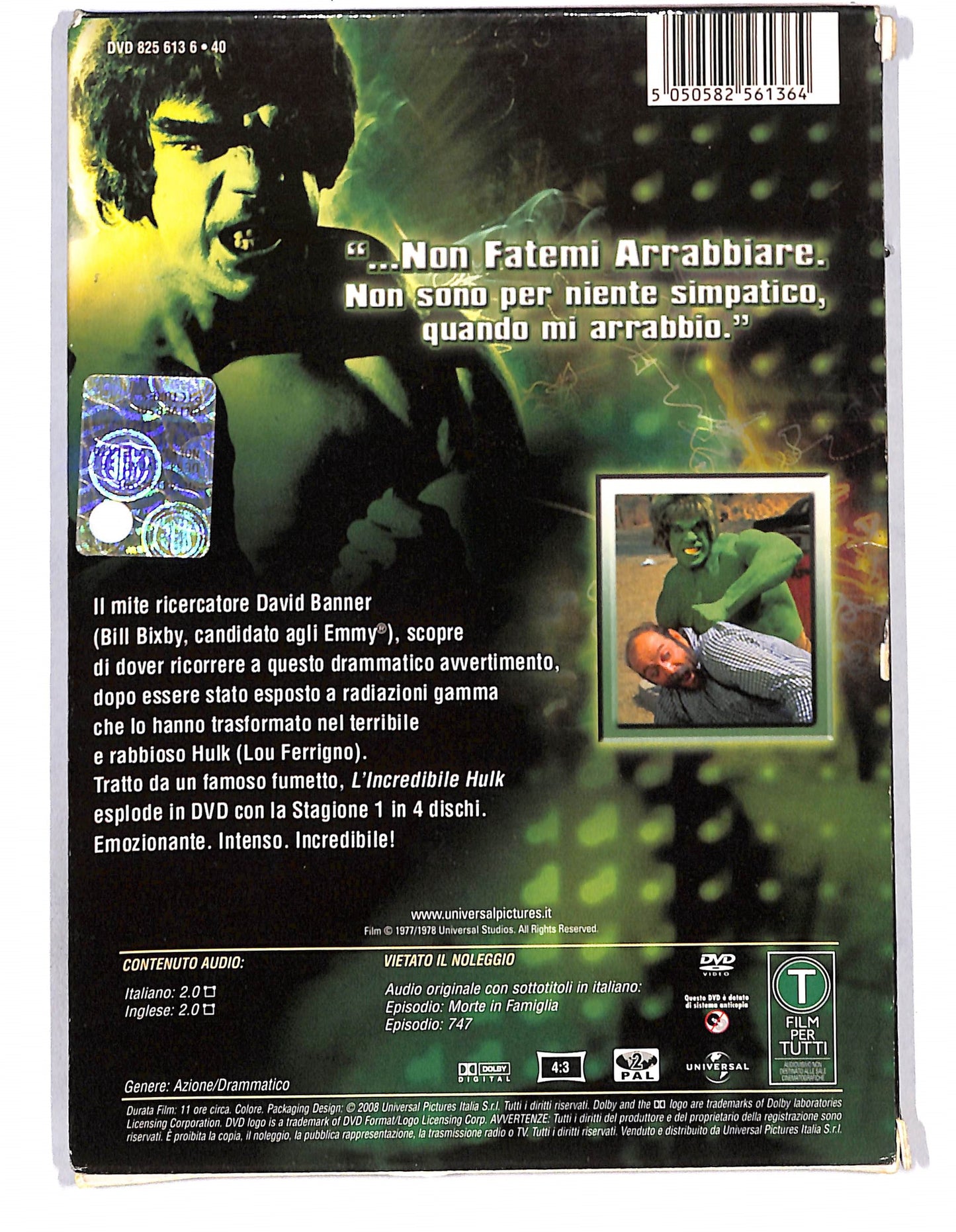 EBOND L' incredibile Hulk Stagione 1 DVD DB680805
