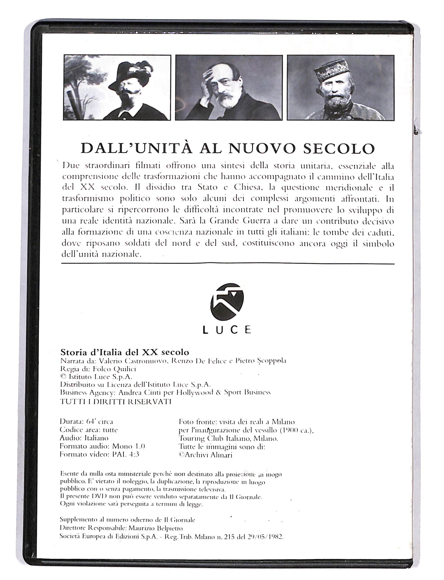 EBOND Storia d'Italia del XX secolo vol.1 dall'unita al nuovo secolo DVD DB680817