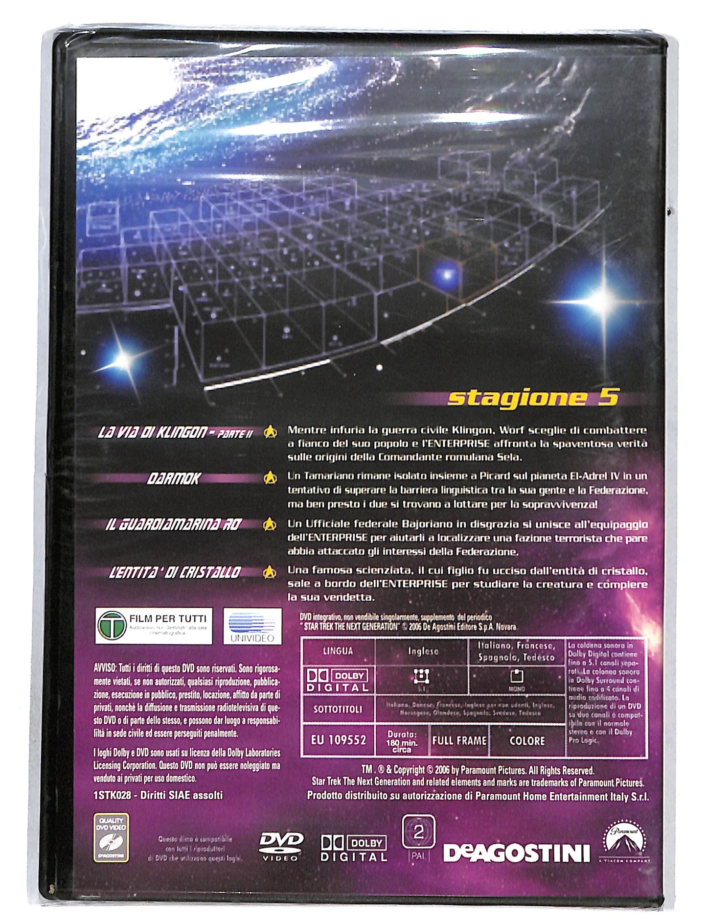 EBOND StarTrek the next generation vol.1 Stagione 5 DVD DB680832