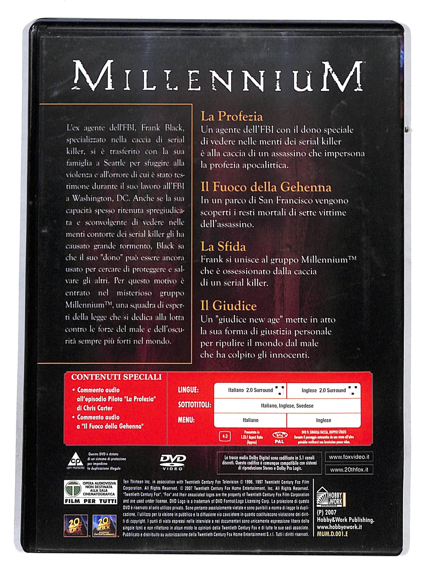 EBOND Millennium vol. 1 EDITORIALE DVD DB680833