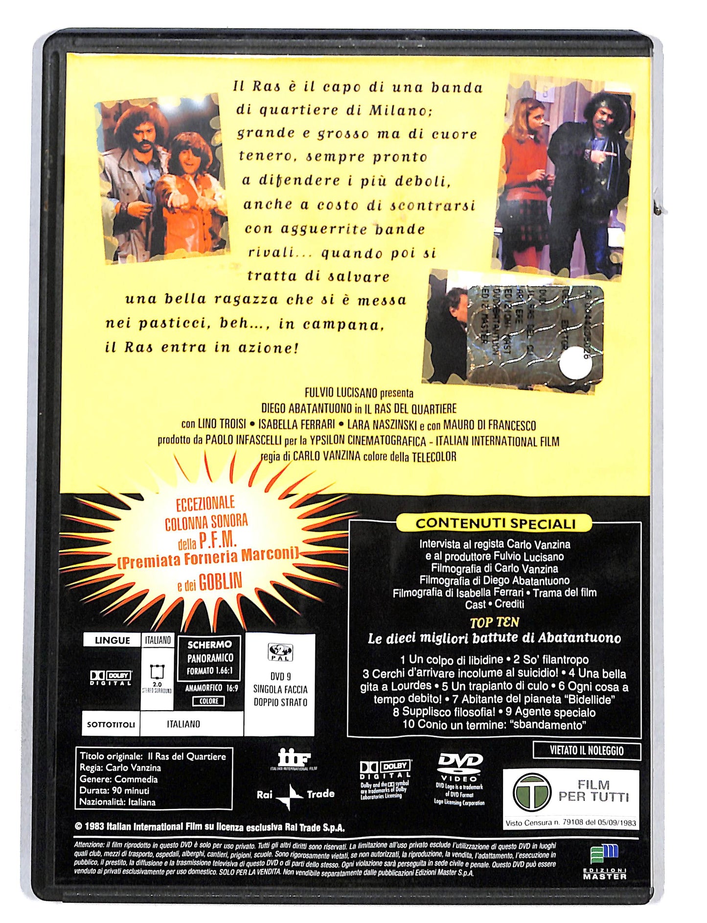 EBOND Diego Abatantuono - Il Ras del Quartiere EDITORIALE DVD DB680834