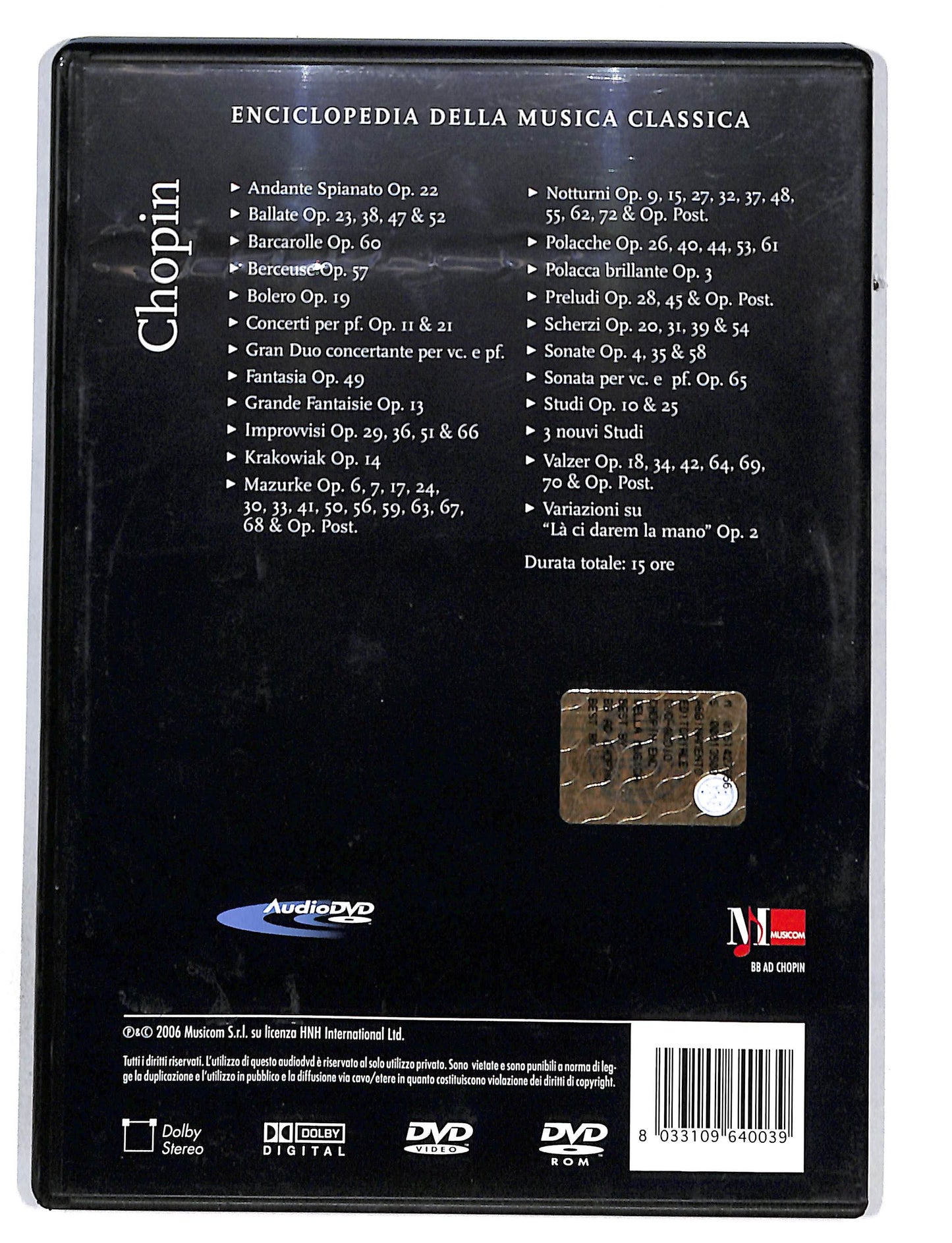 EBOND Enciclopedia della musica classica Vol.5 - Chopin DVD DB680856