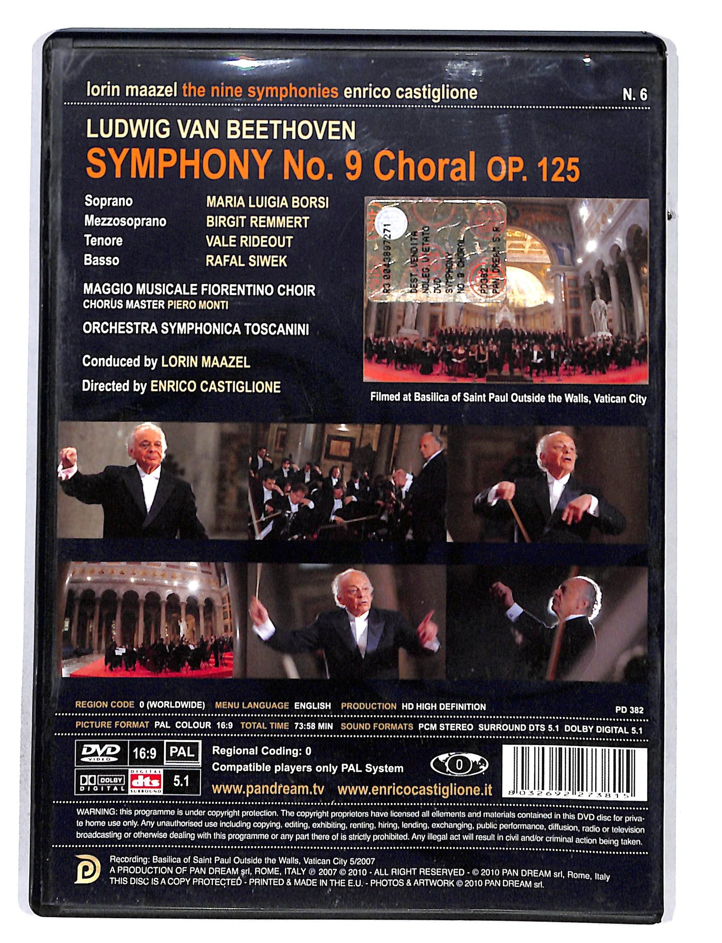 EBOND Beethoven Symphony n.9 - Lorin Maazel DVD DB680938