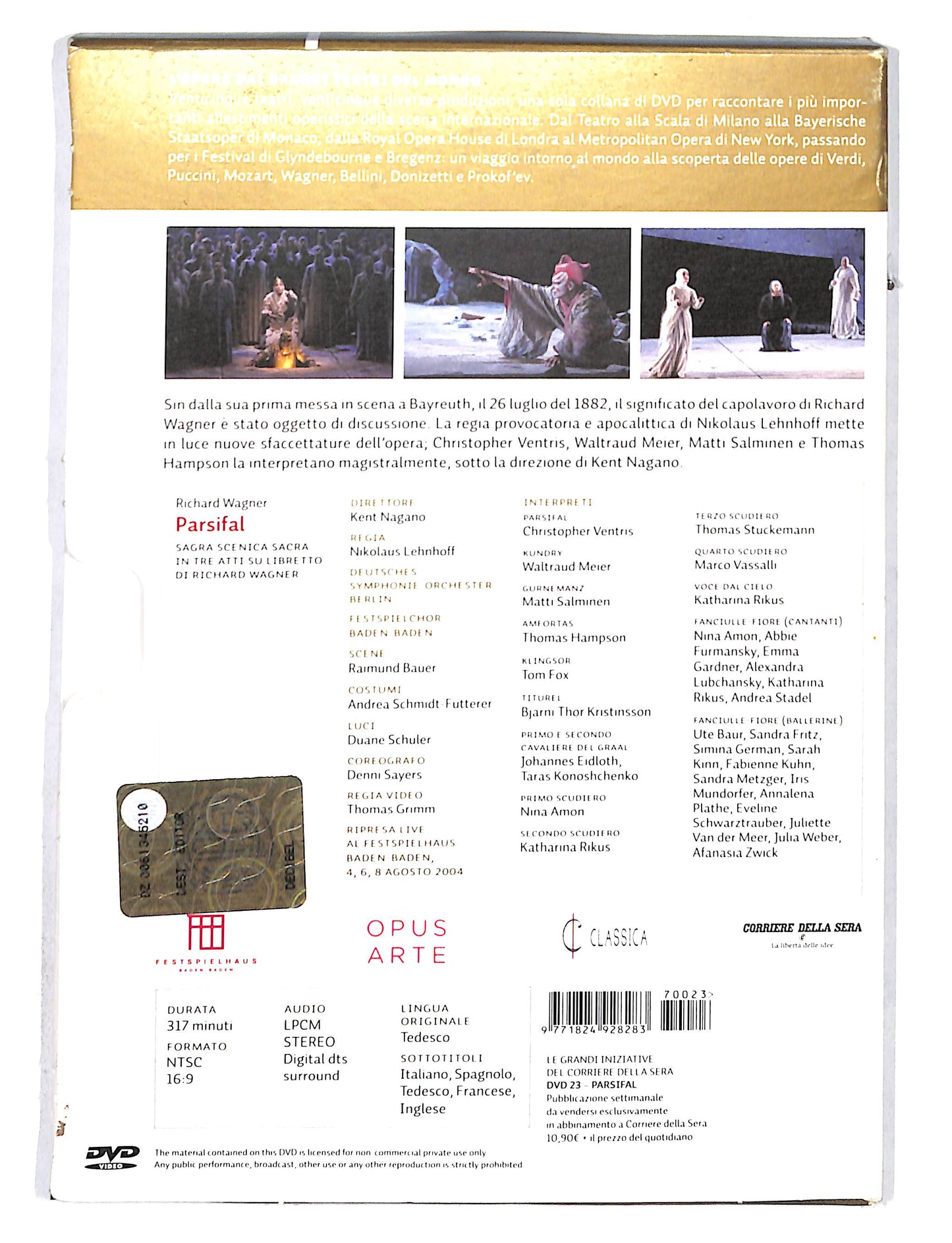 EBOND L'opera dai grandi teatri del mondo vol.23 - Parsifal DVD DB680941