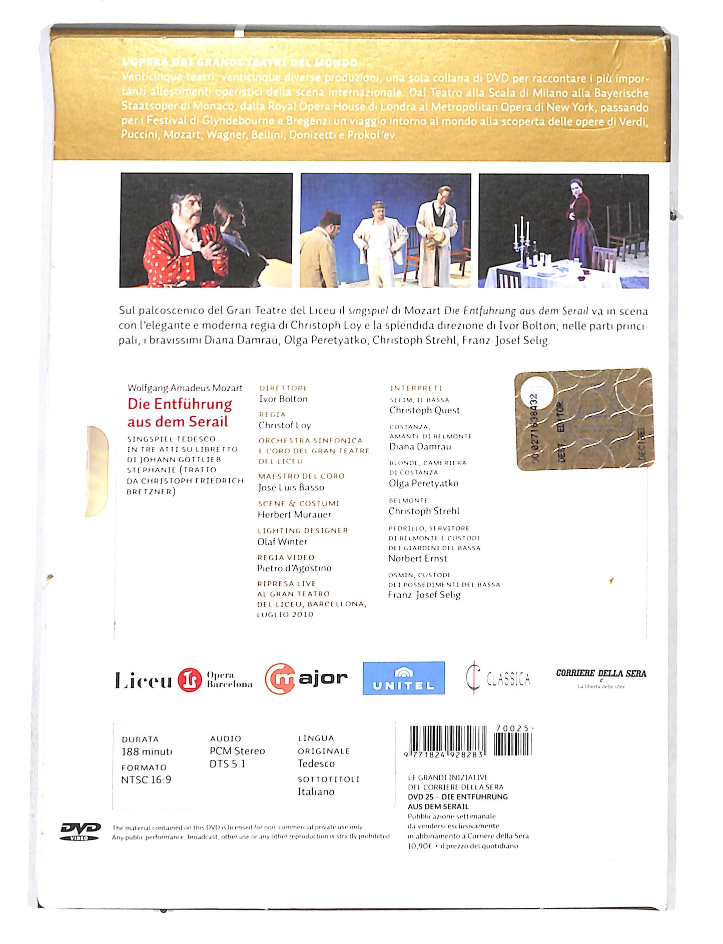 EBOND L'opera dai grandi teatri del mondo vol.25 -Die Entfurung DVD DB680947