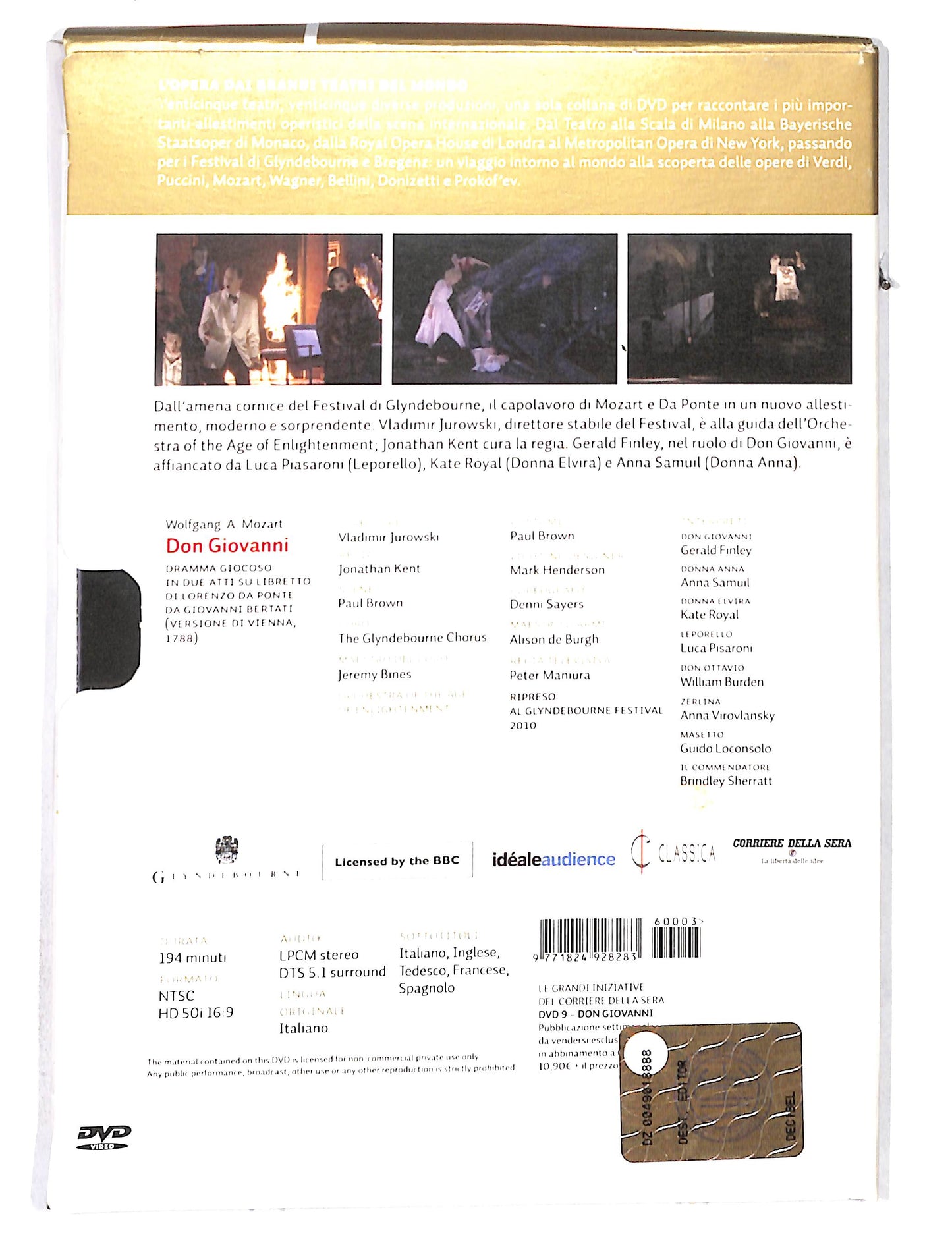 EBOND L'opera dai grandi teatri del mondo vol.9 - Don Giovanni DVD DB680948