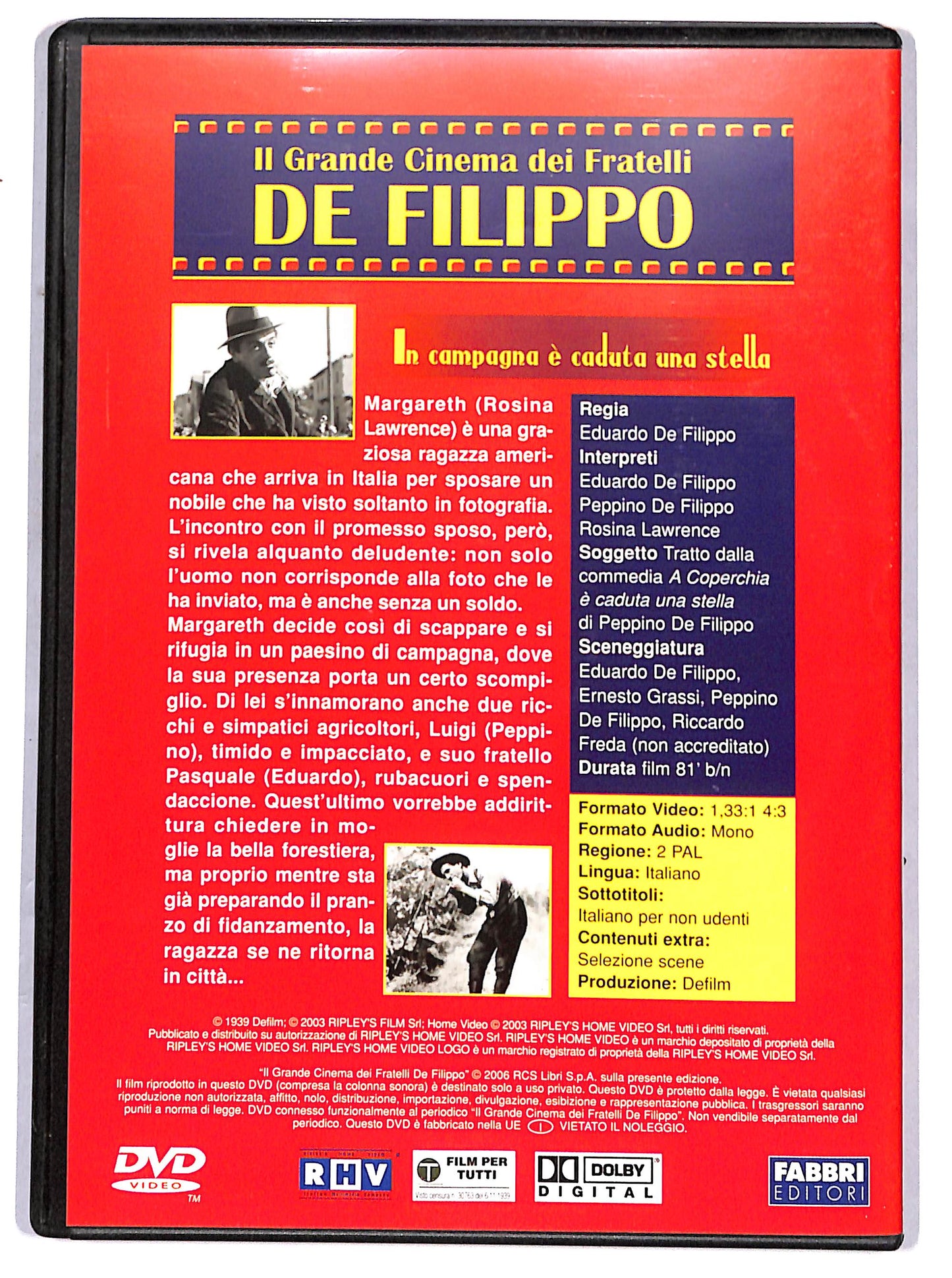 EBOND In campagna e caduta una stella EDITORIALE DVD DB681138