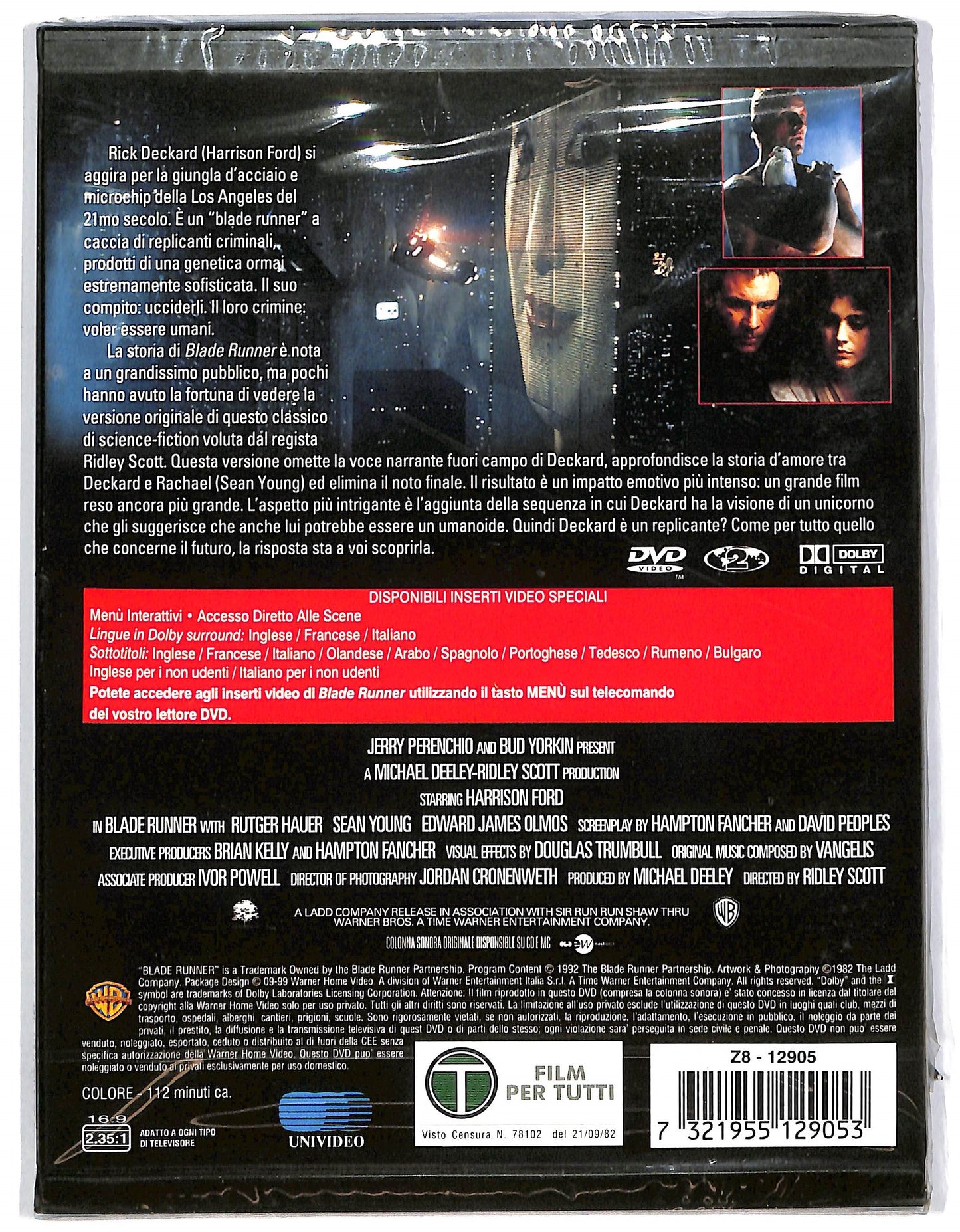 EBOND Blade Runner - SNAPPER DVD DB681209