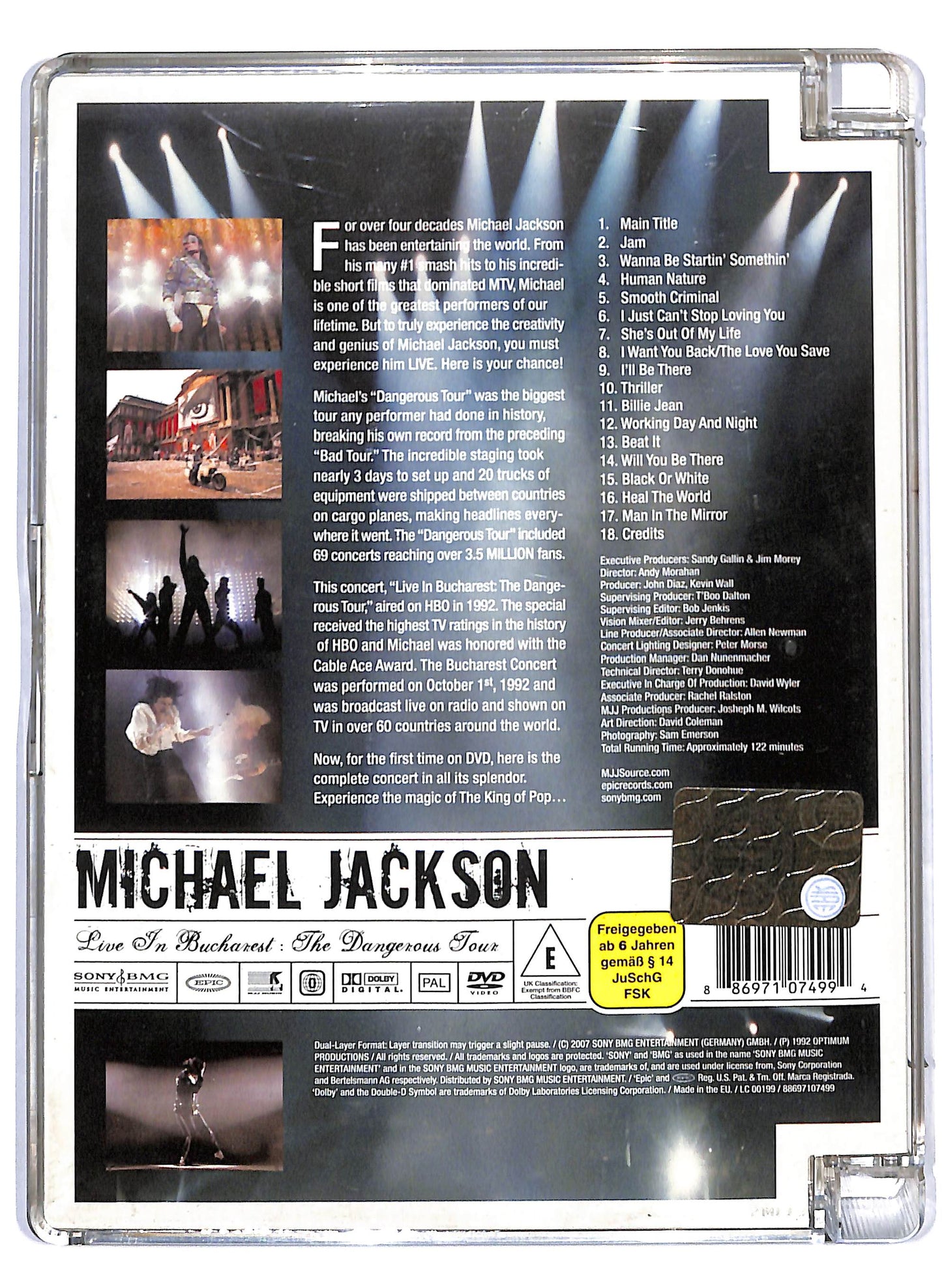 EBOND Michael Jackson - Live In Bucharest - The Dangerous Tour SJB DVD DB681263