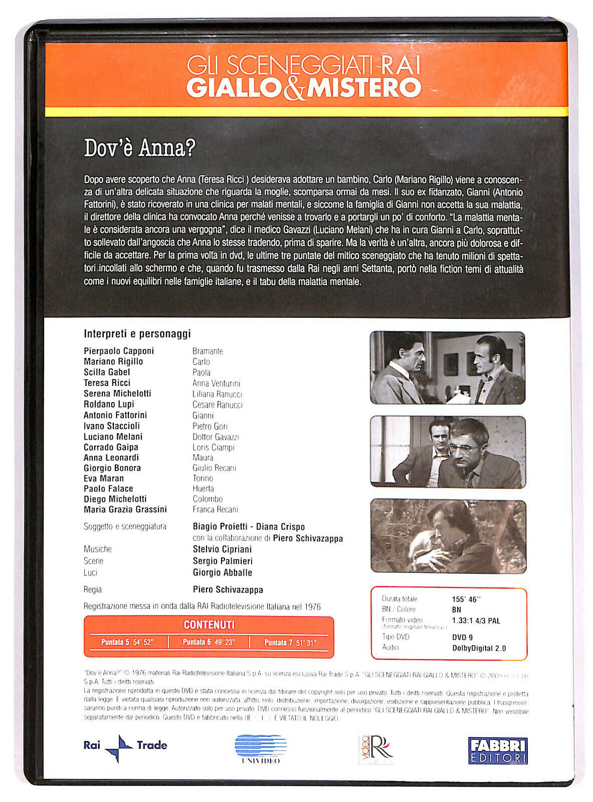 EBOND Dov'è Anna. / Puntate 5-7 Editoriale DVD DB681302