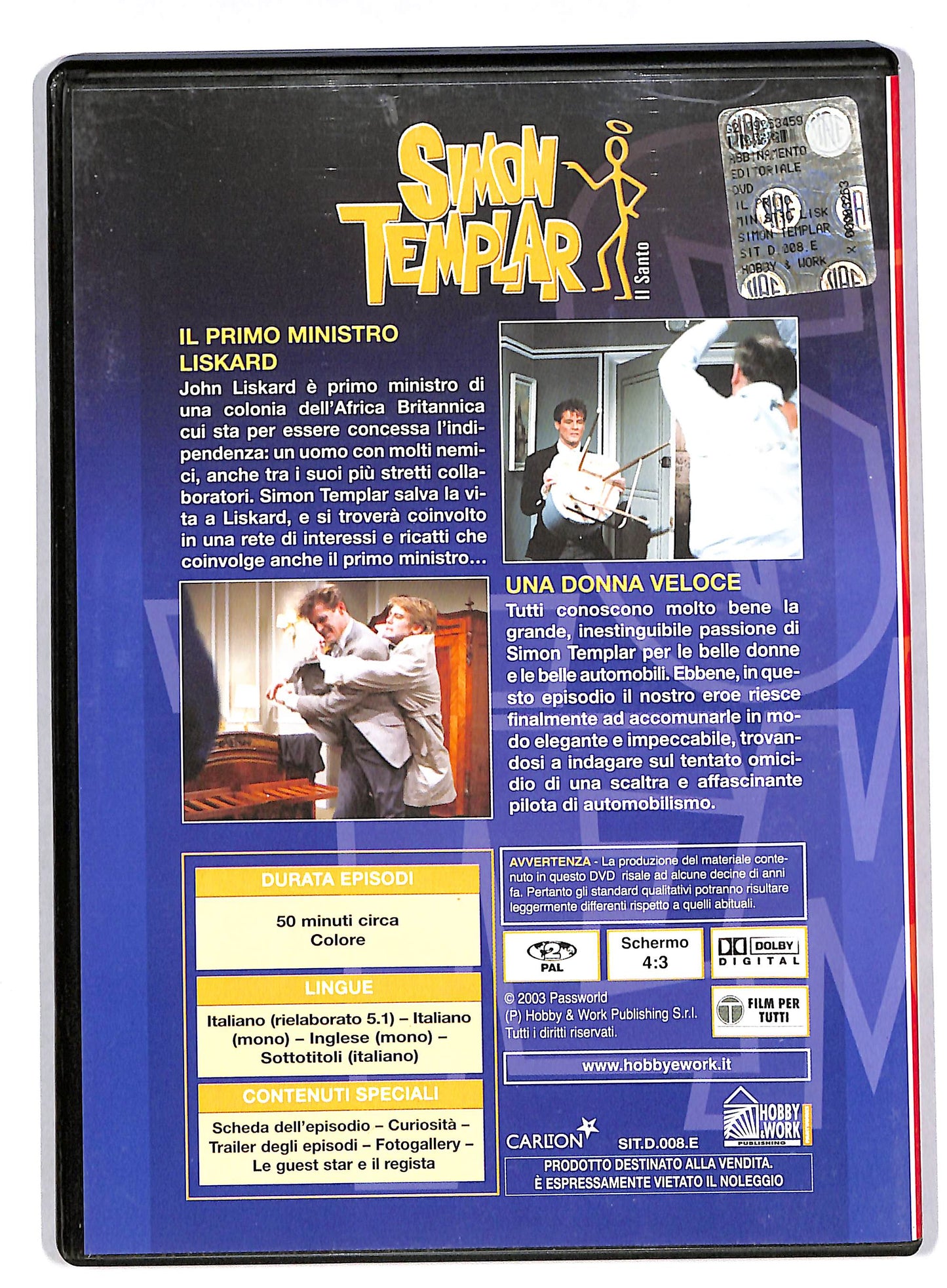 EBOND Simon Templar - Il Santo volume 8 EDITORIALE DVD DB681306