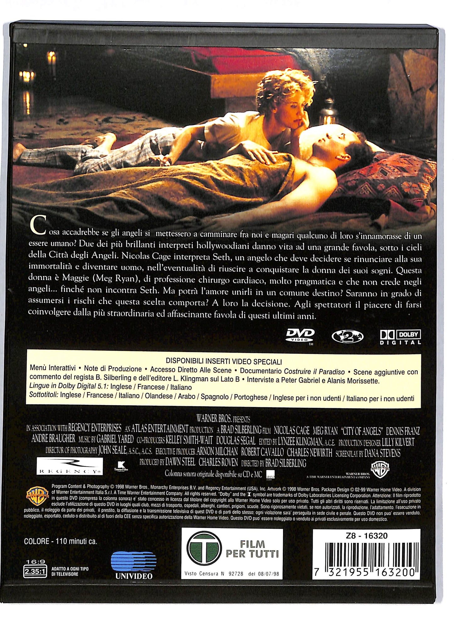 EBOND City of angels - la citta degli angeli SNAPPER DVD DB681605