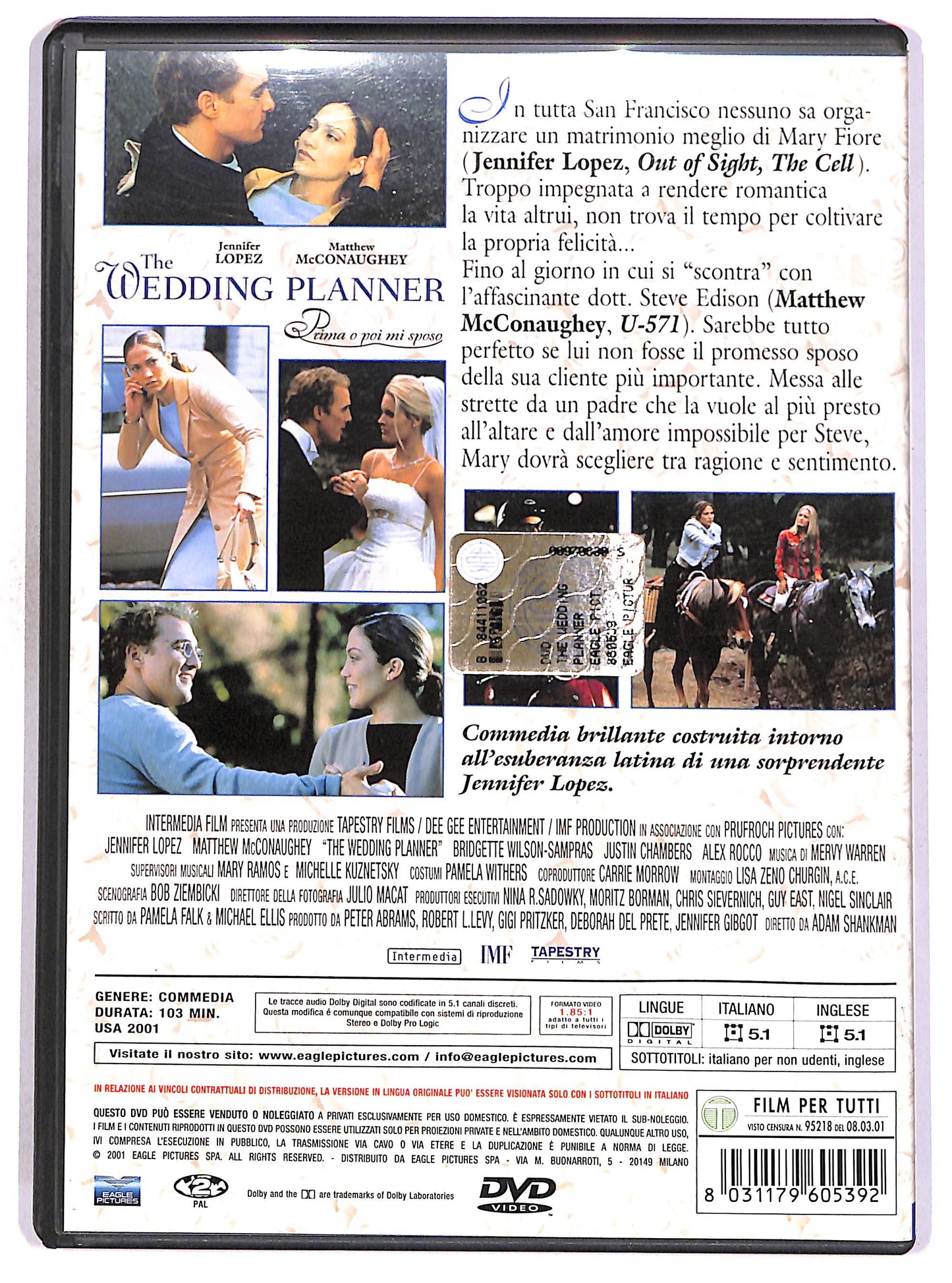 EBOND The Wedding Planner - Prima o poi mi sposo NOLEGGIO DVD DB682320