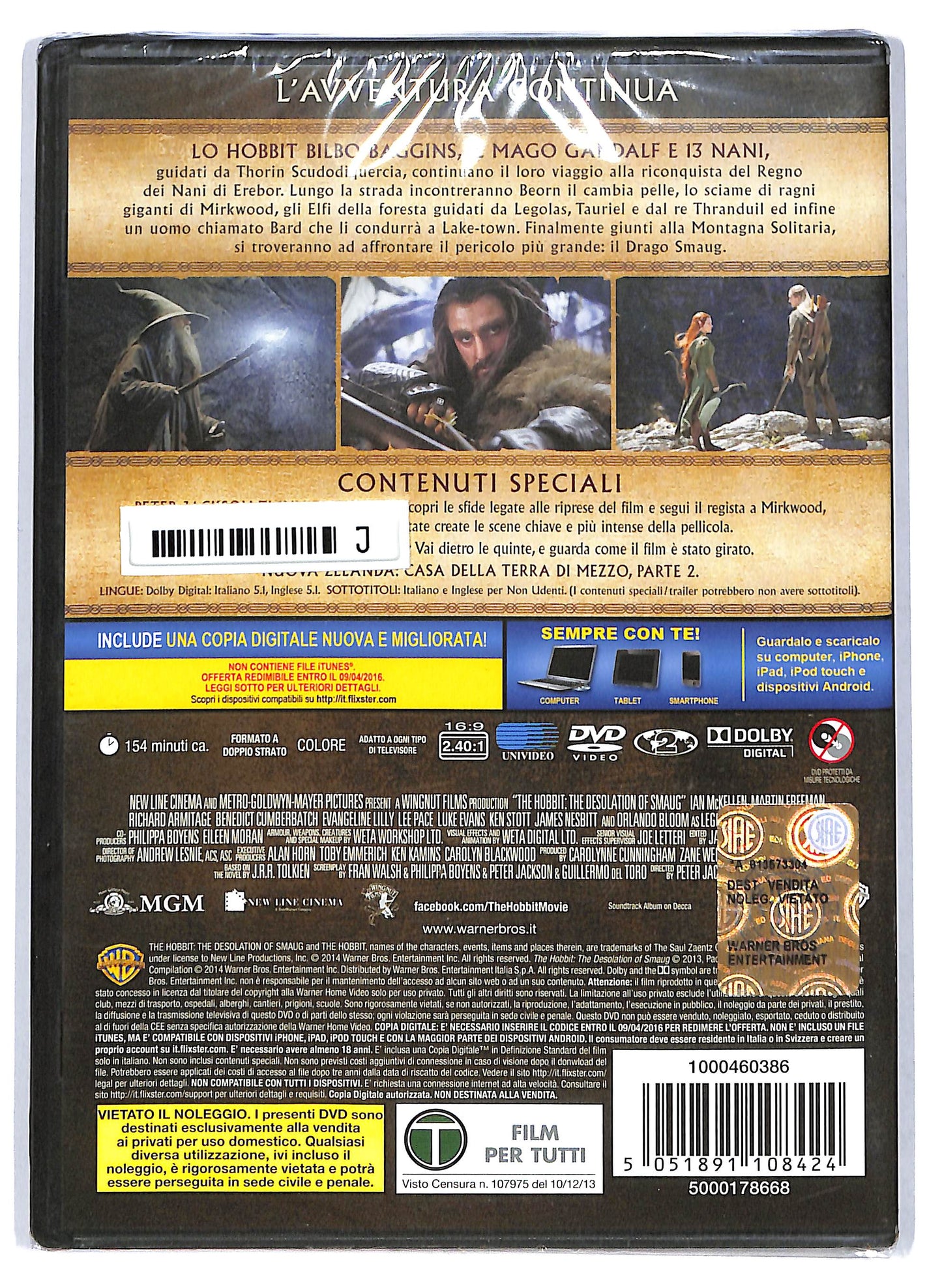 EBOND Lo Hobbit - La desolazione di Smaug edizione 2 dischi DVD DB682703