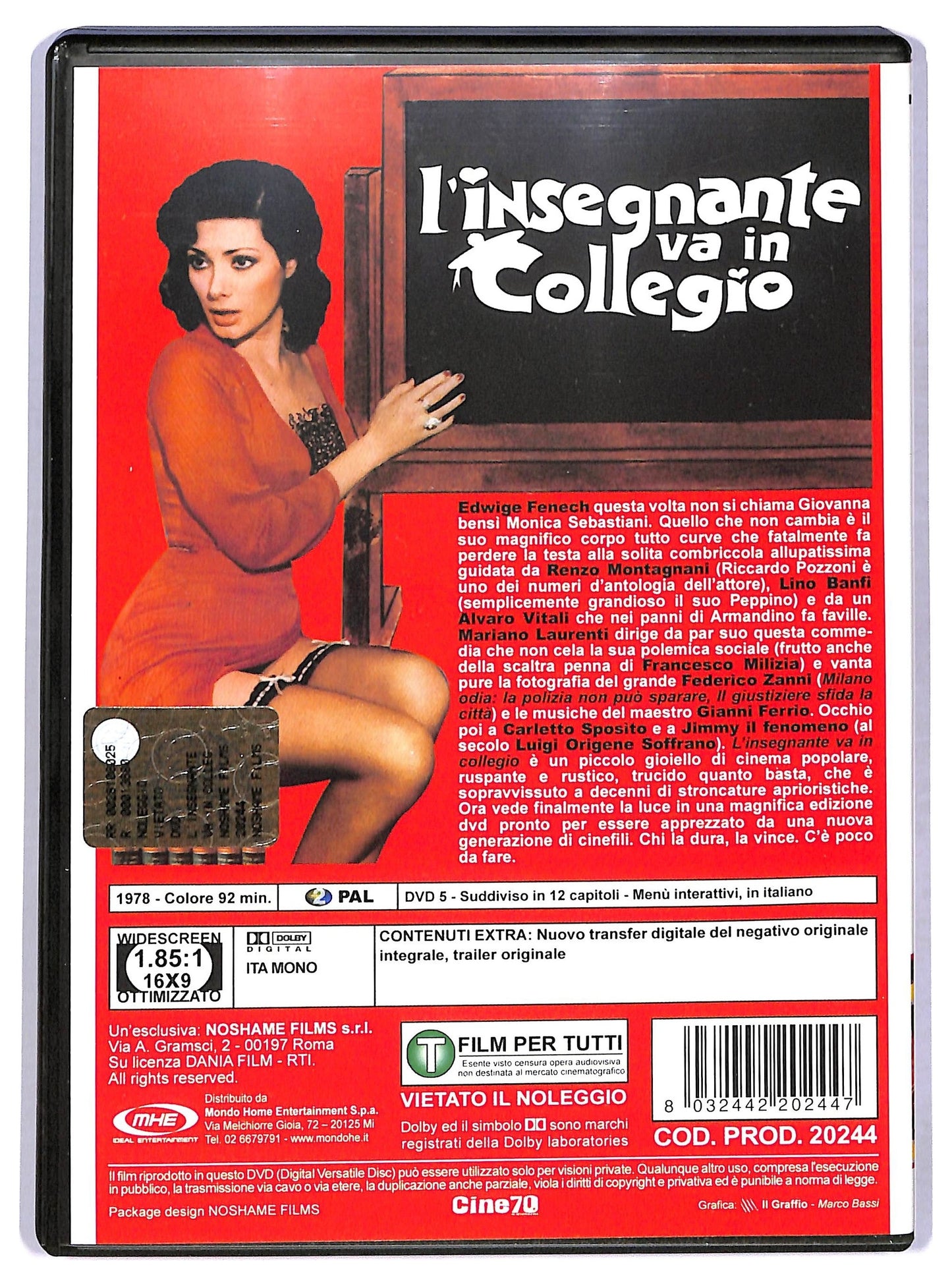EBOND L'insegnante Va In Collegio Con Edwige Fenech DVD DB682725
