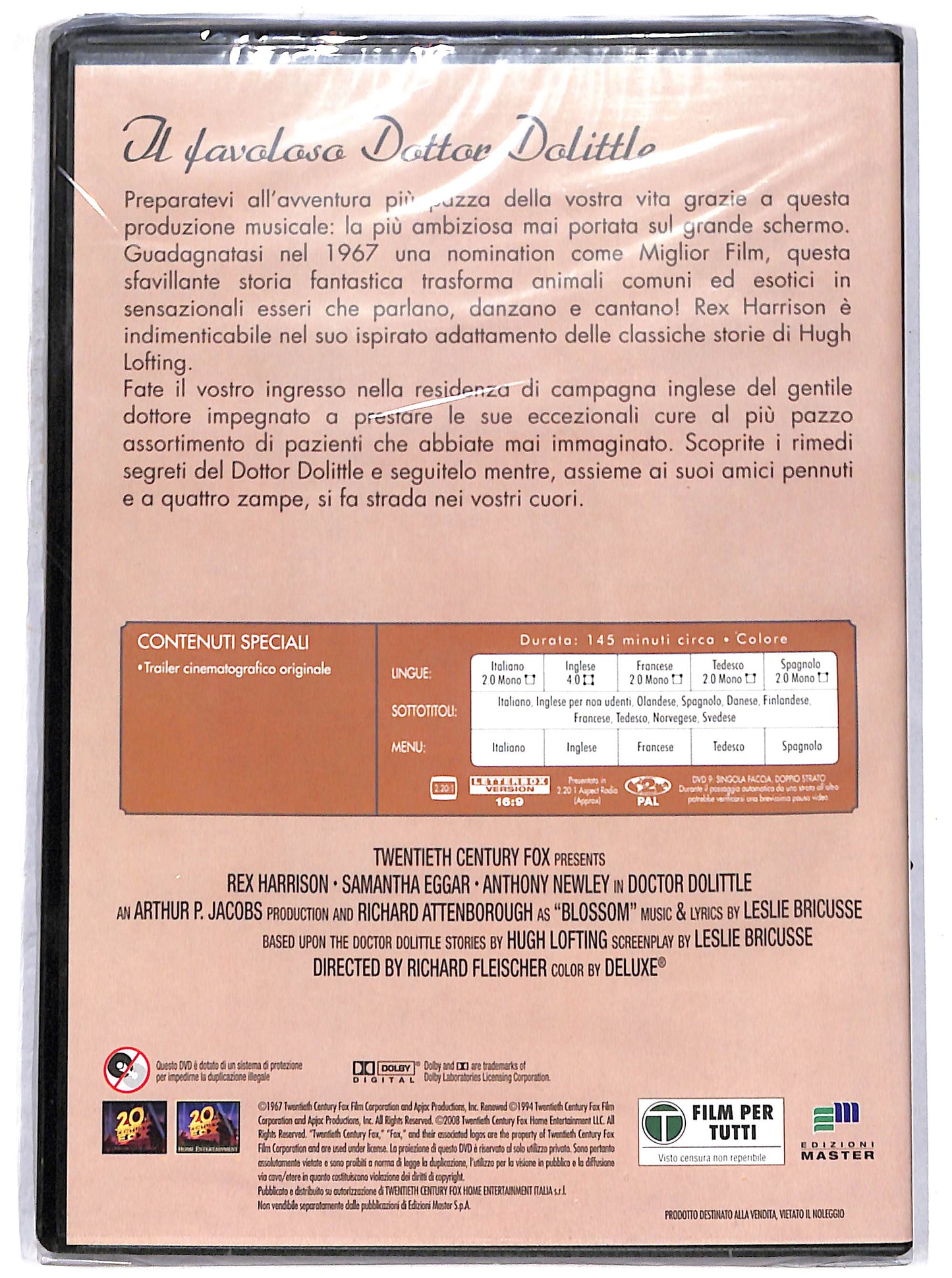 EBOND Il favoloso dottor Dolittle EDITORIALE DVD DB682833