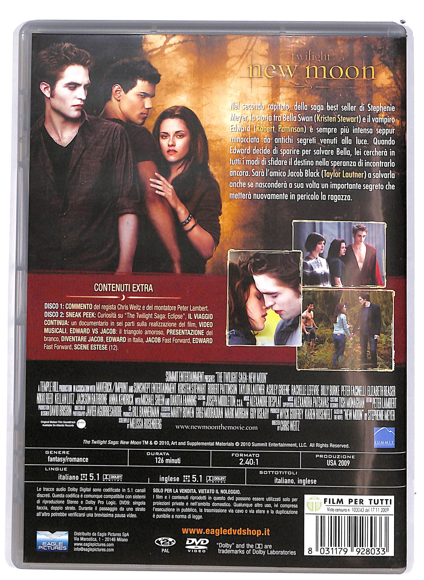 EBOND The Twilight saga -New Moon EDIZIONE SPECIALE 2 dischi DVD DB683227