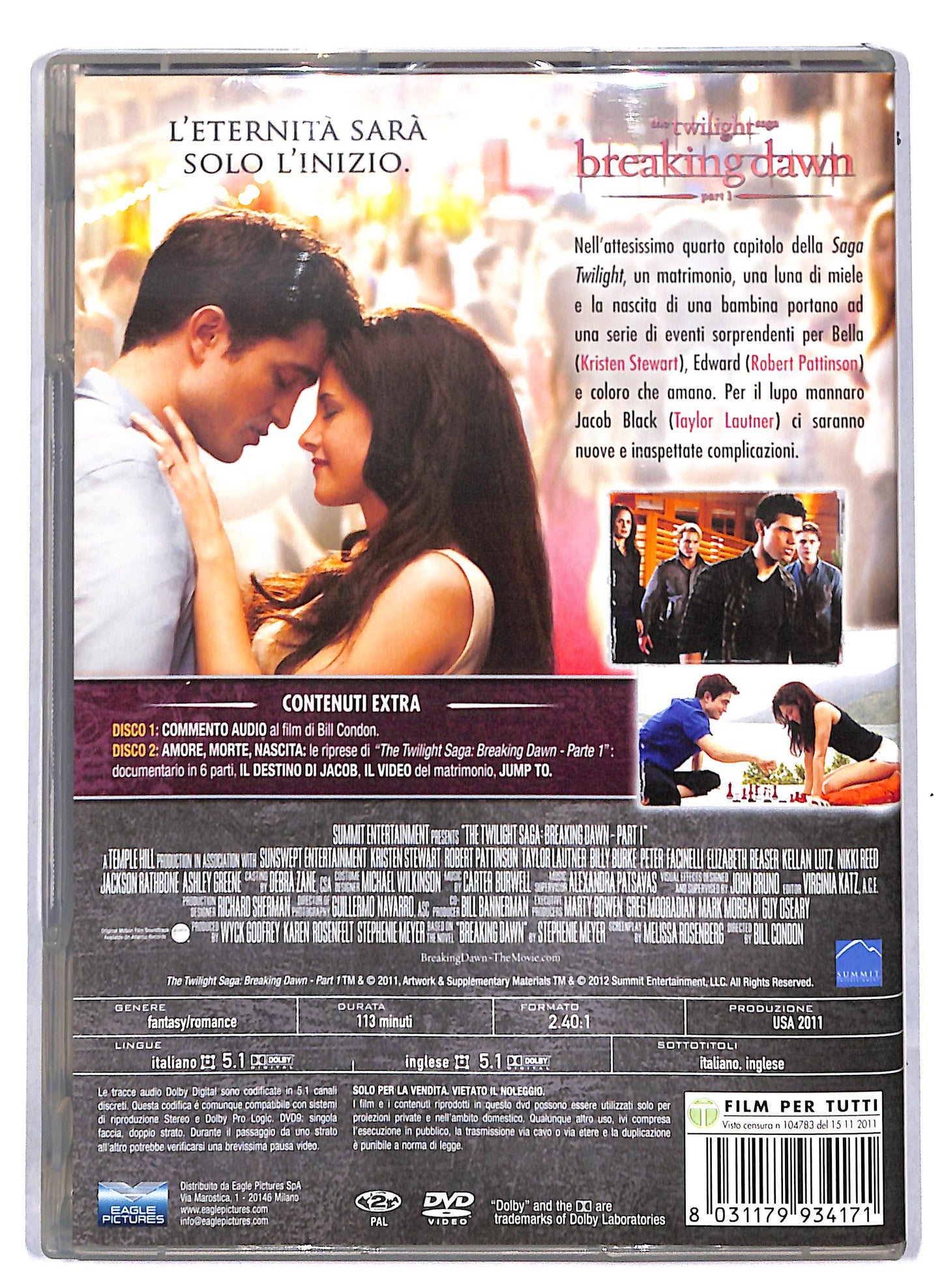 EBOND The twilight saga - breaking dawn part 1 - EDIZIONE SPECIALE DVD DB683234