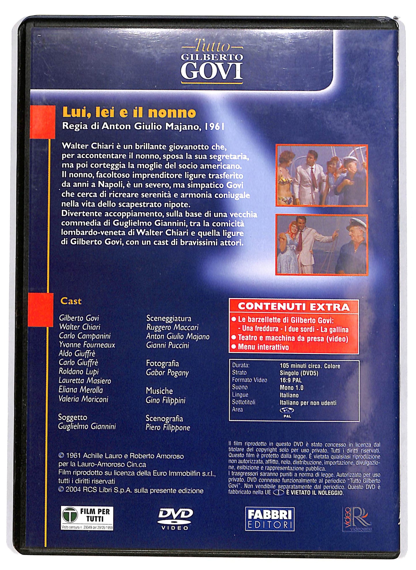 EBOND Tutto Gilberto Govi - Lui lei e il nonno EDITORIALE DVD DB683261