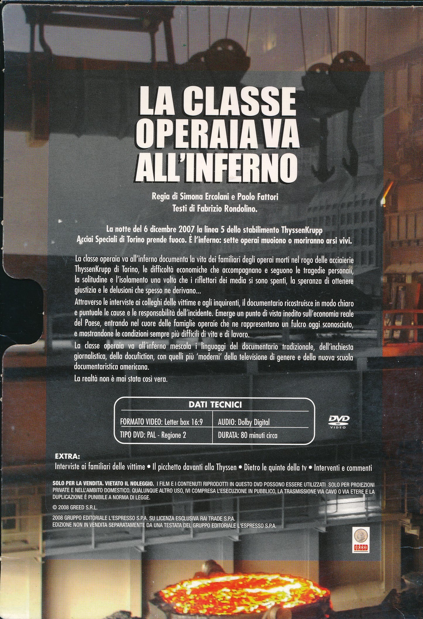EBOND La classe operaia va all'inferno [Editoriale l'Espresso] DVD DB683330