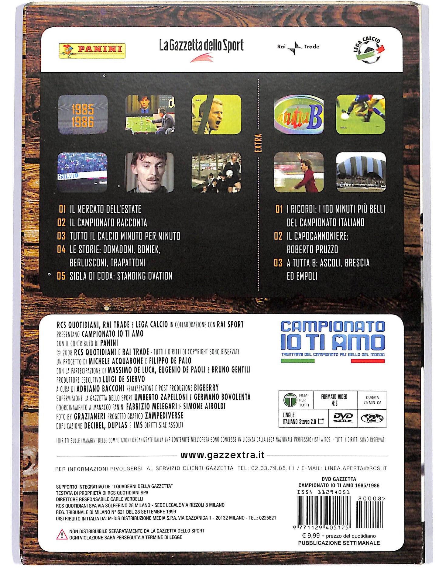 EBOND Campionato io ti amo vol. 8 1985 - 1986 slipcase EDITORIALE DVD DB683350