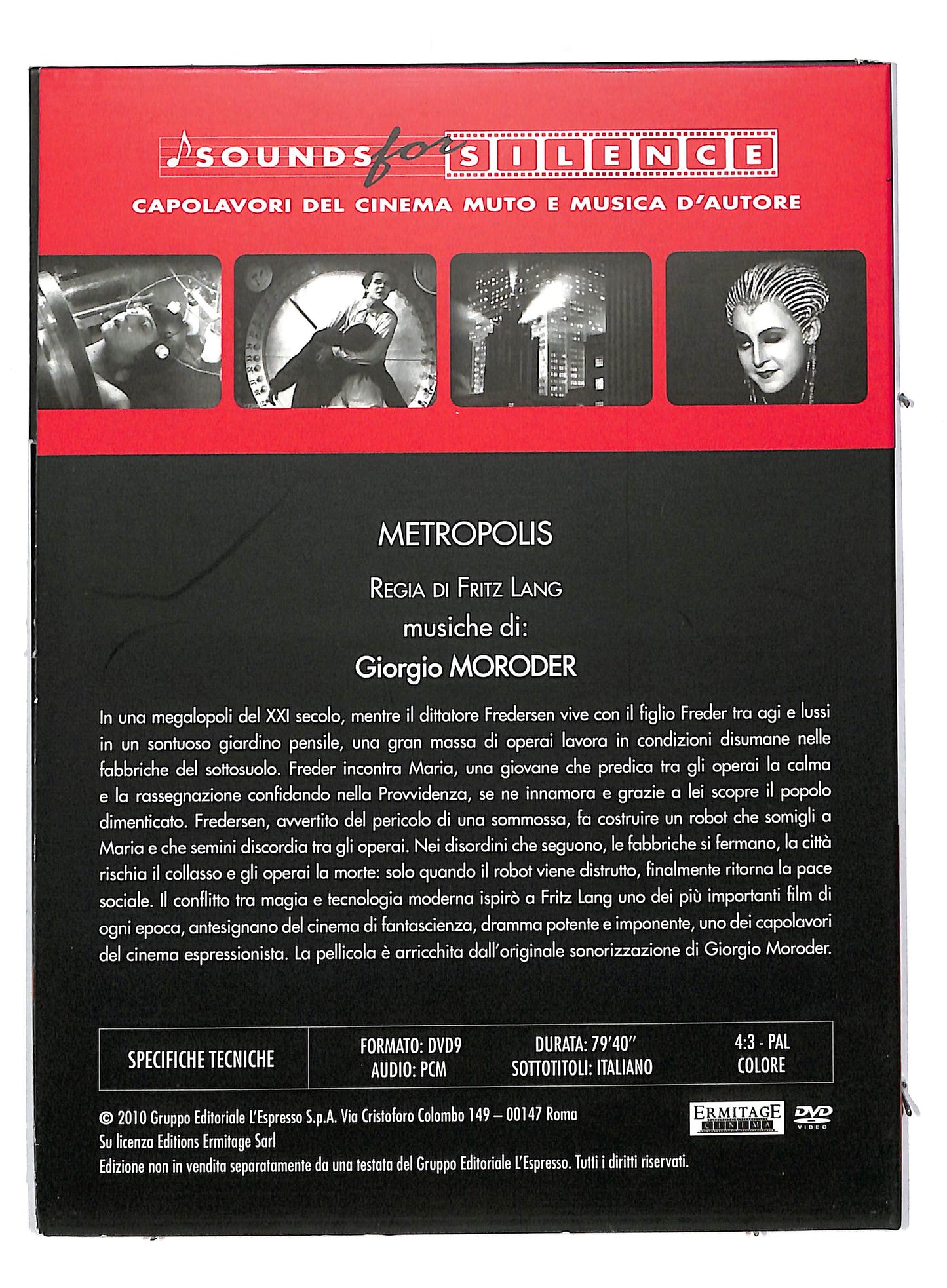 EBOND Sound for silence - Metropolis Volume 3 EDITORIALE DVD DB683368