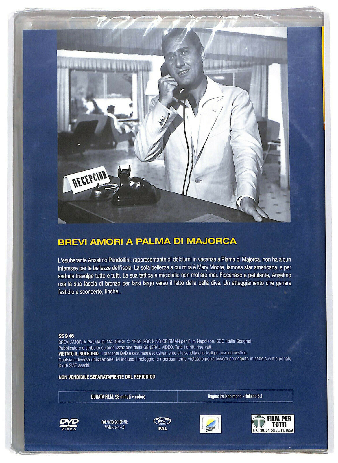 EBOND Alberto Sordi - Brevi Amori a Palma Di Majorca Editoriale DVD DB683370